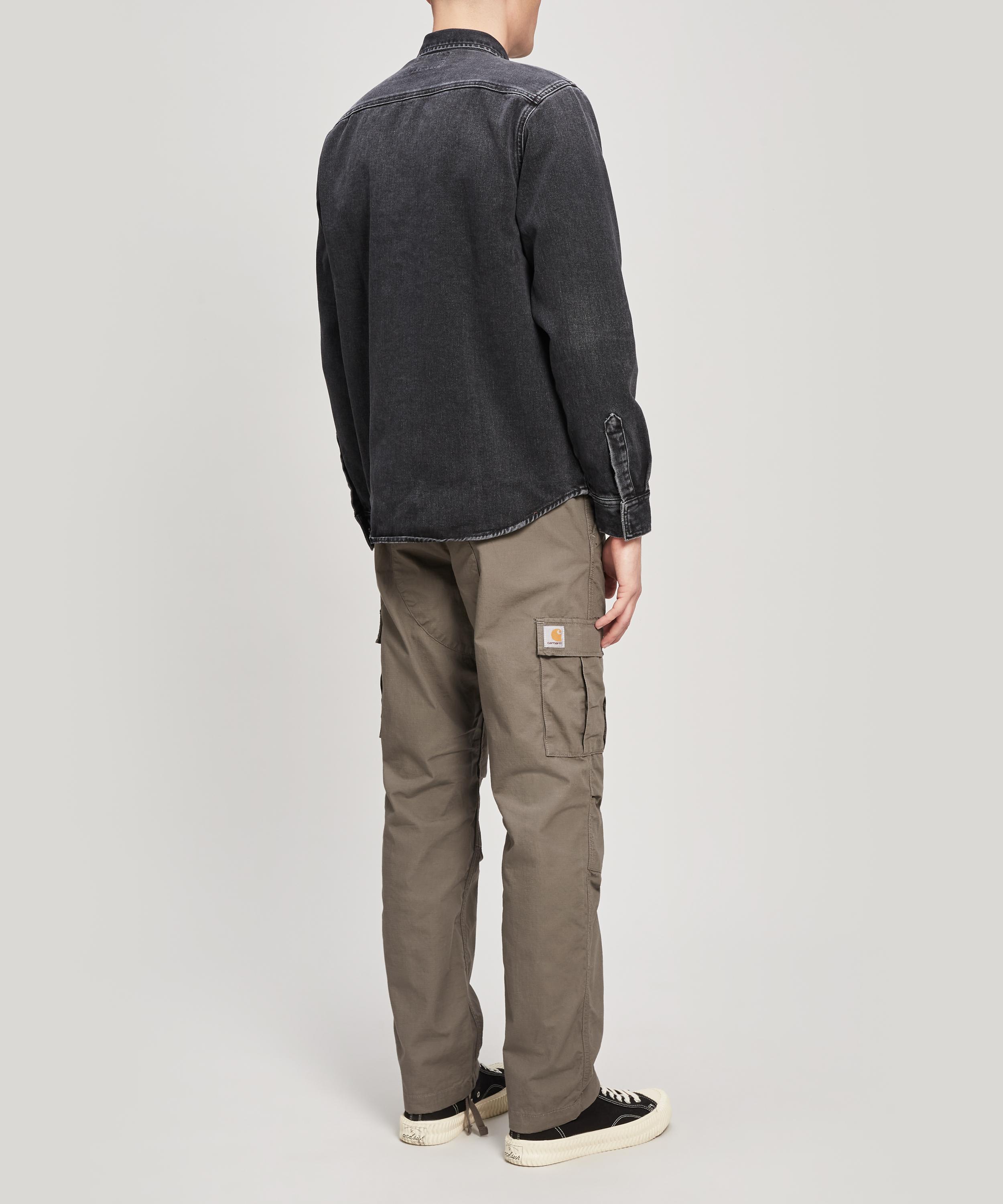 carhartt wip salinac denim shirt jacket