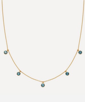 Astley Clarke - Gold Plated Vermeil Silver Linia London Blue Topaz Choker Necklace image number 0