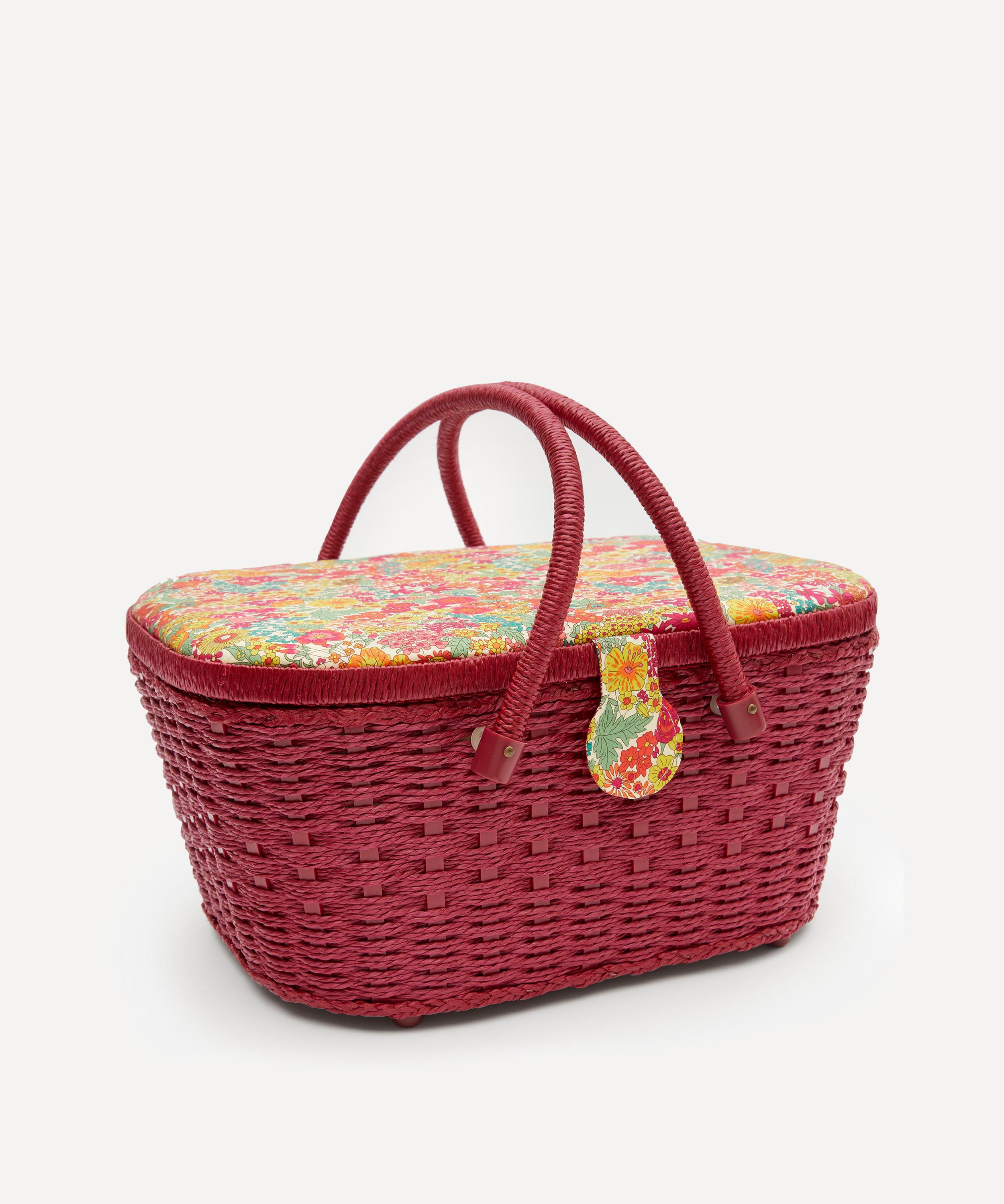 Liberty - Margaret Annie Print Hamper Sewing Basket image number 0