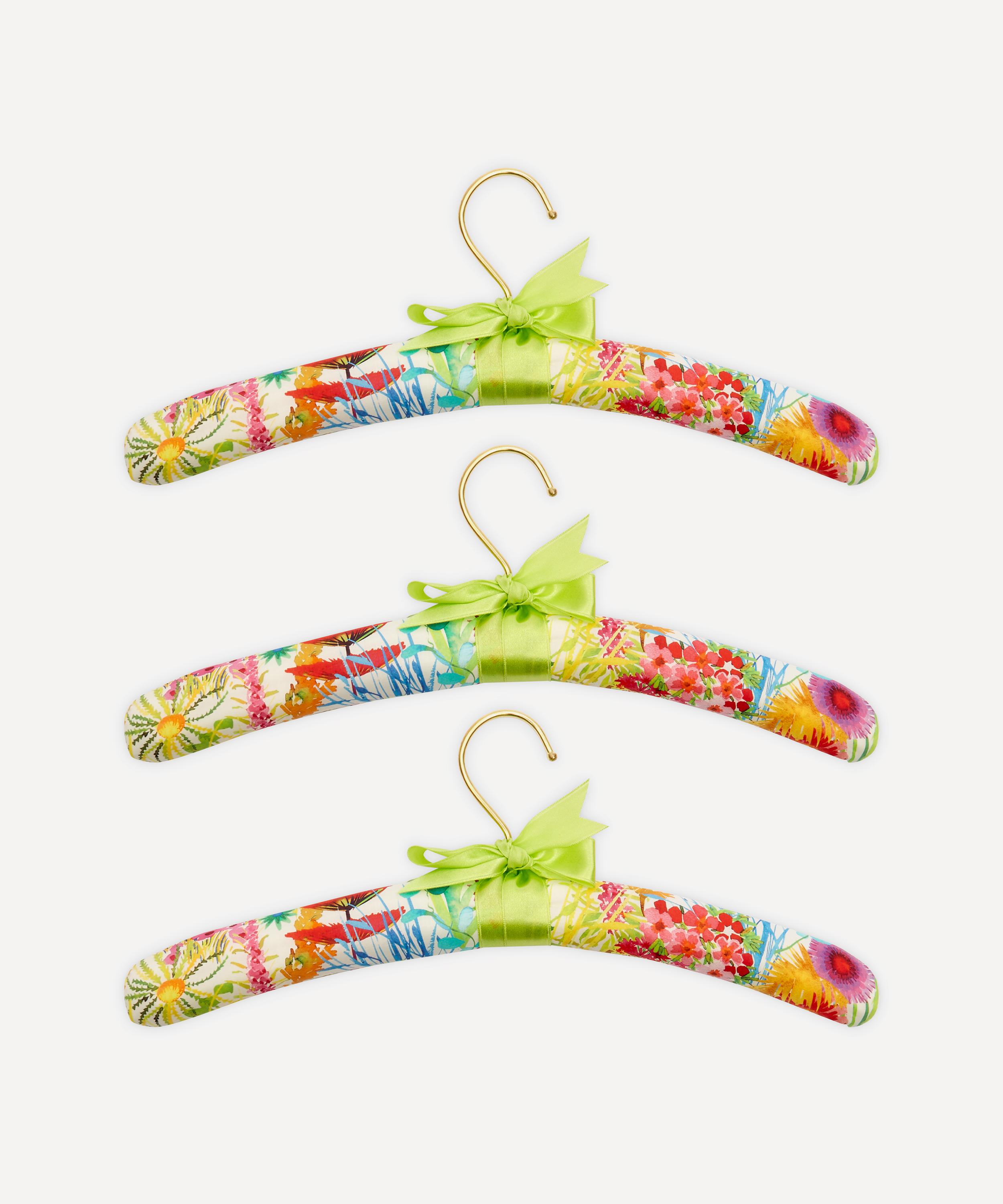 Set of Two Liberty Fabric Padded Clothes Hangers Liberty Capel Collection 