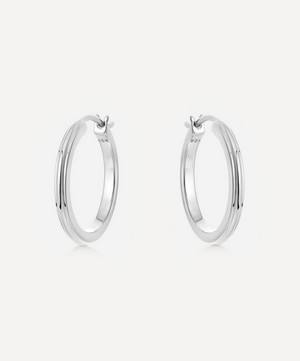 Astley Clarke - Silver Small Linia Hoop Earrings image number 0