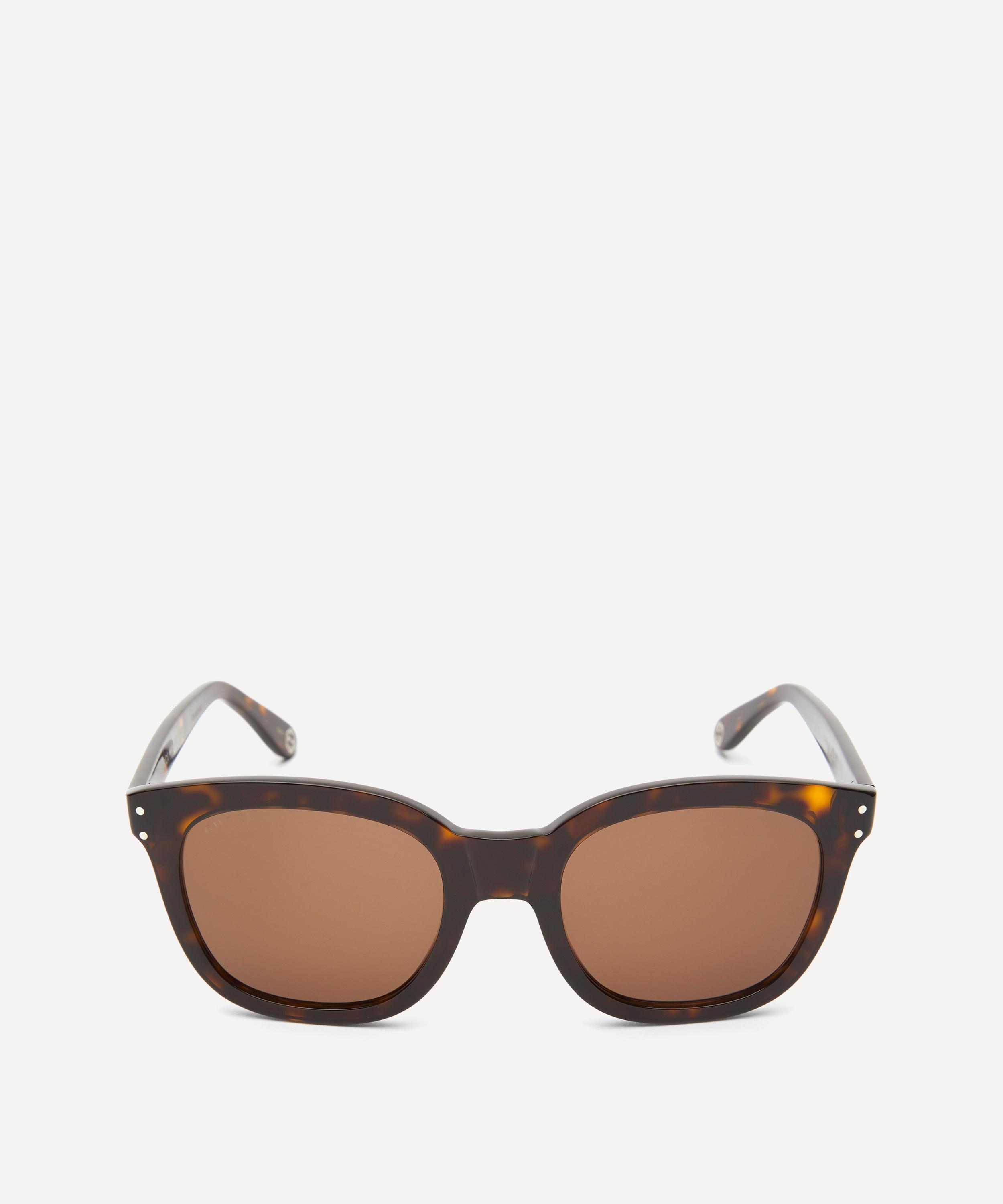 GUCCI ROUND TORTOISESHELL ACETATE SUNGLASSES,000638991