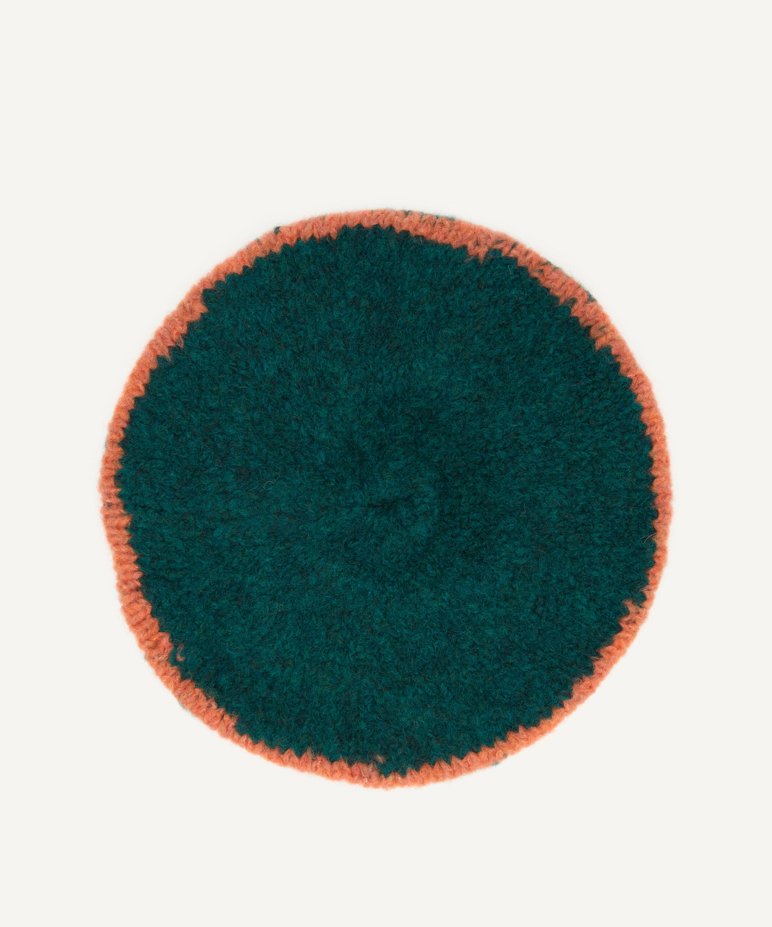 Paloma Wool Tere Intarsia Knitted Beret In Green