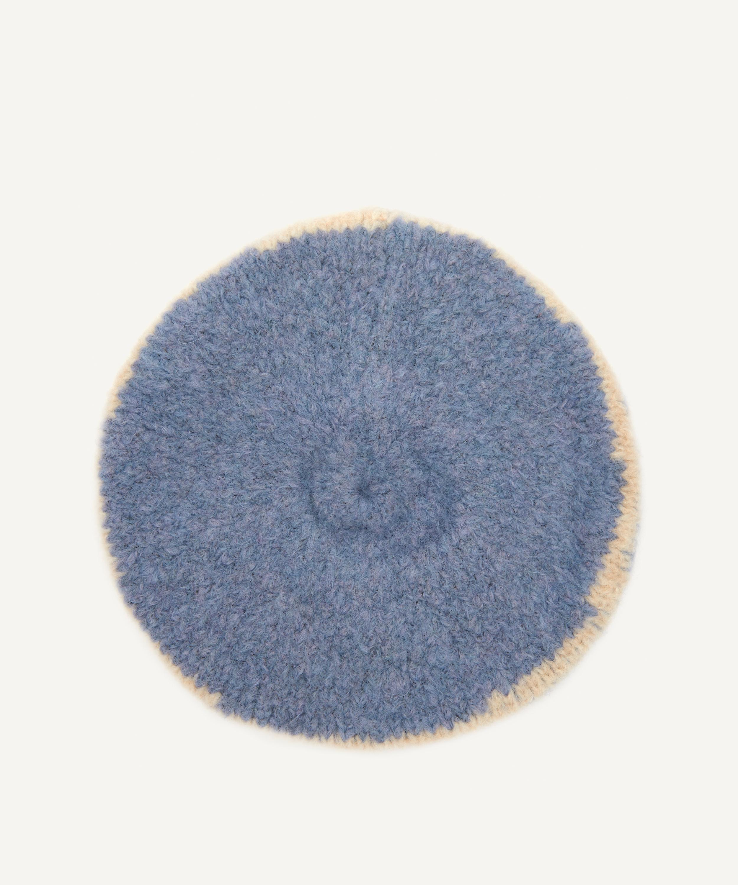 Paloma Wool Tere Intarsia Knitted Beret In Blue