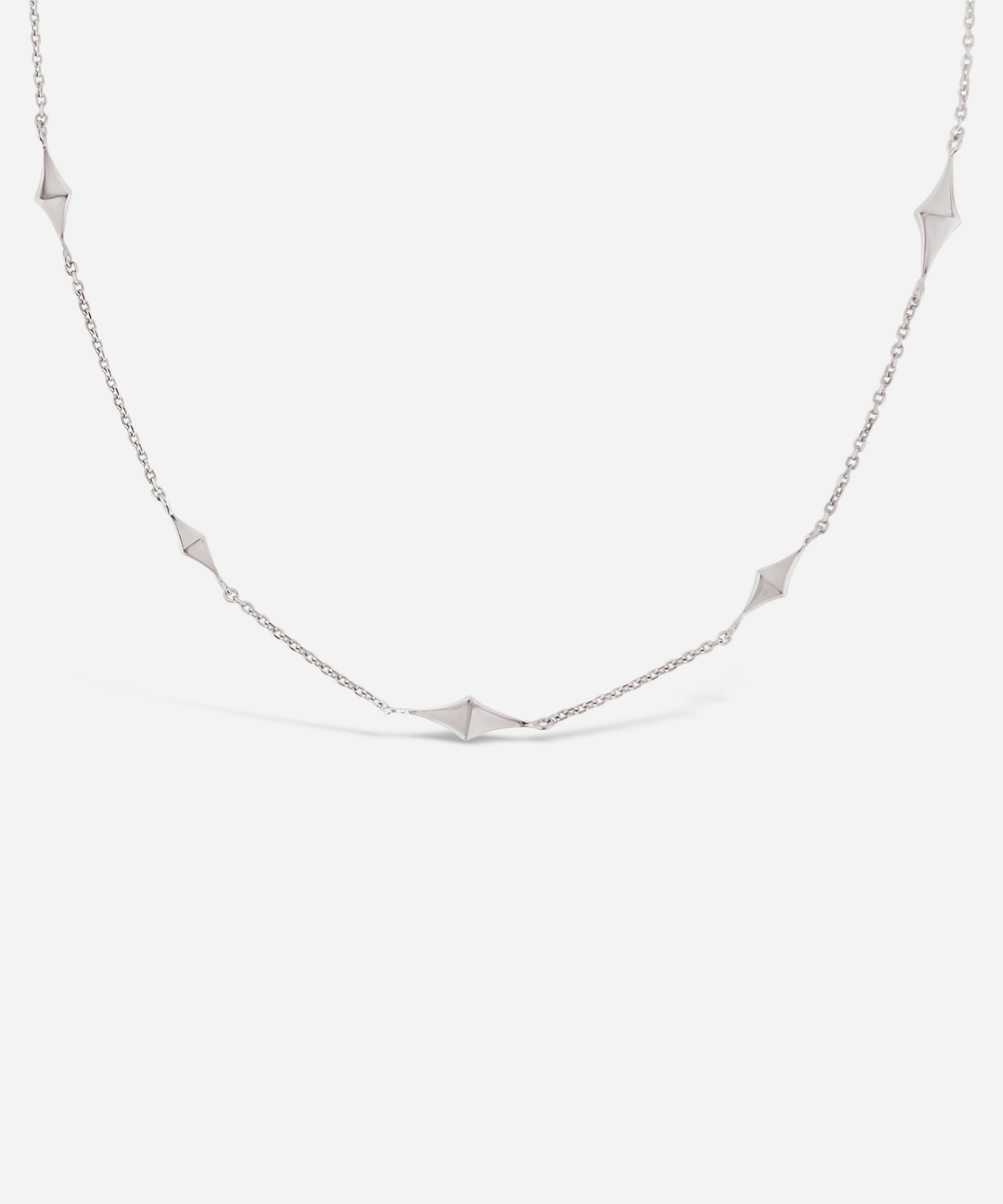 Dinny Hall - Silver Almaz Short Charm Necklace image number null