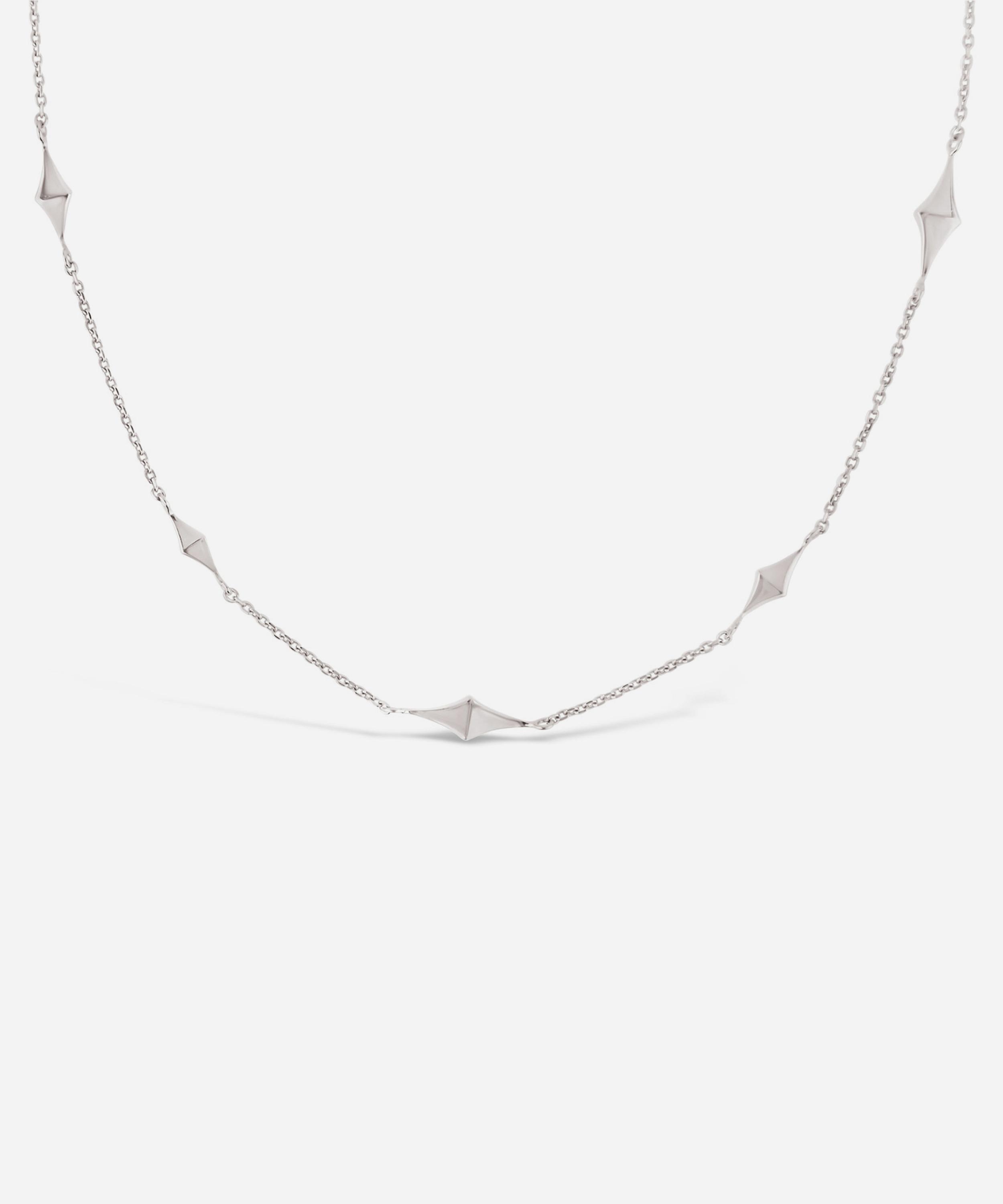 Dinny Hall - Silver Almaz Short Charm Necklace image number 