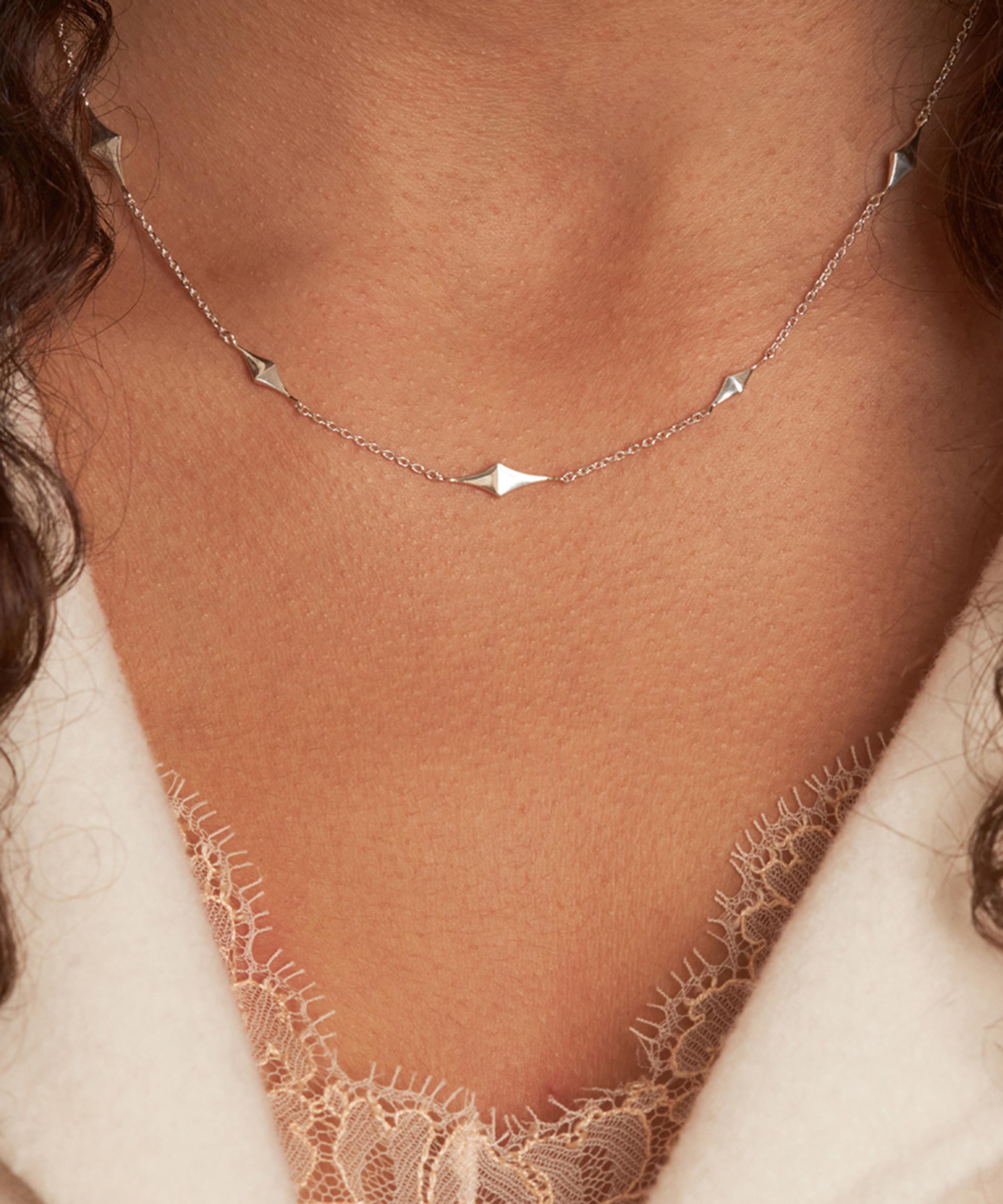 Dinny Hall - Silver Almaz Short Charm Necklace image number 