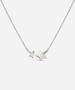 Dinny Hall - Silver Bijou Double Star Pendant Necklace image number 0