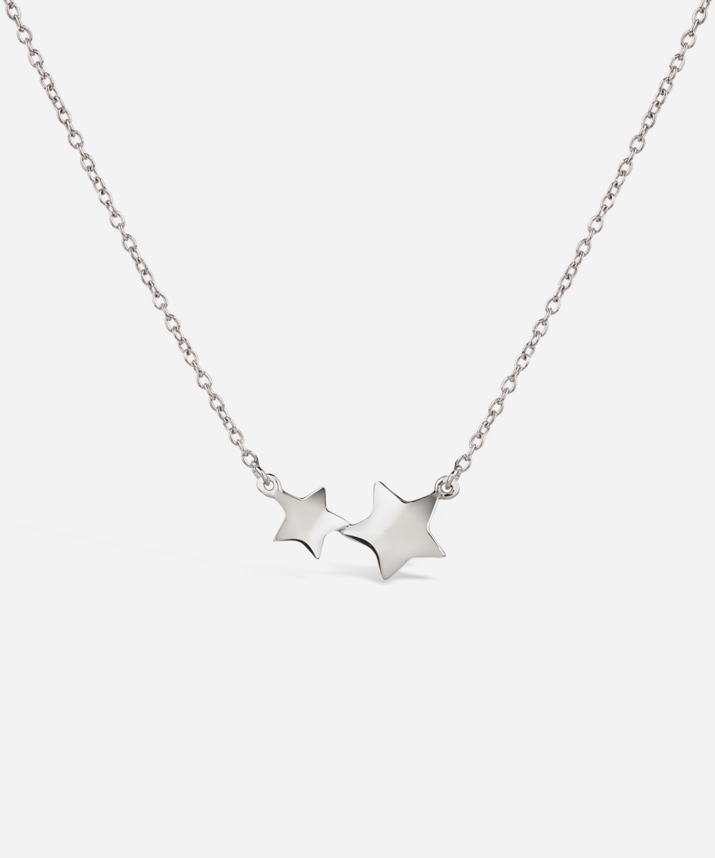 Dinny Hall - Silver Bijou Double Star Pendant Necklace image number 0