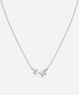 Dinny Hall - Silver Bijou Double Star Pendant Necklace image number 1