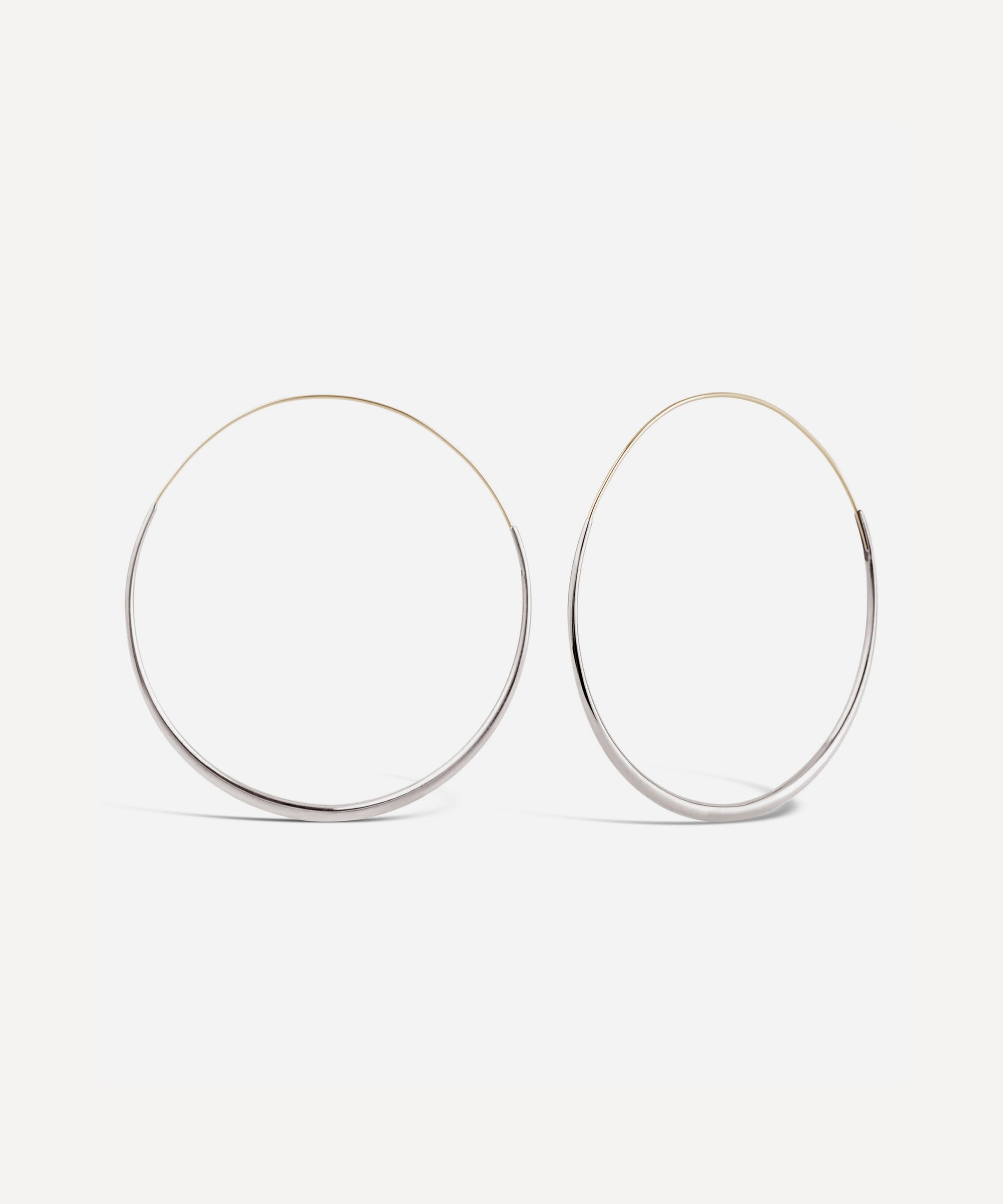 Dinny Hall - Silver Queenie Hoop Earrings image number 0