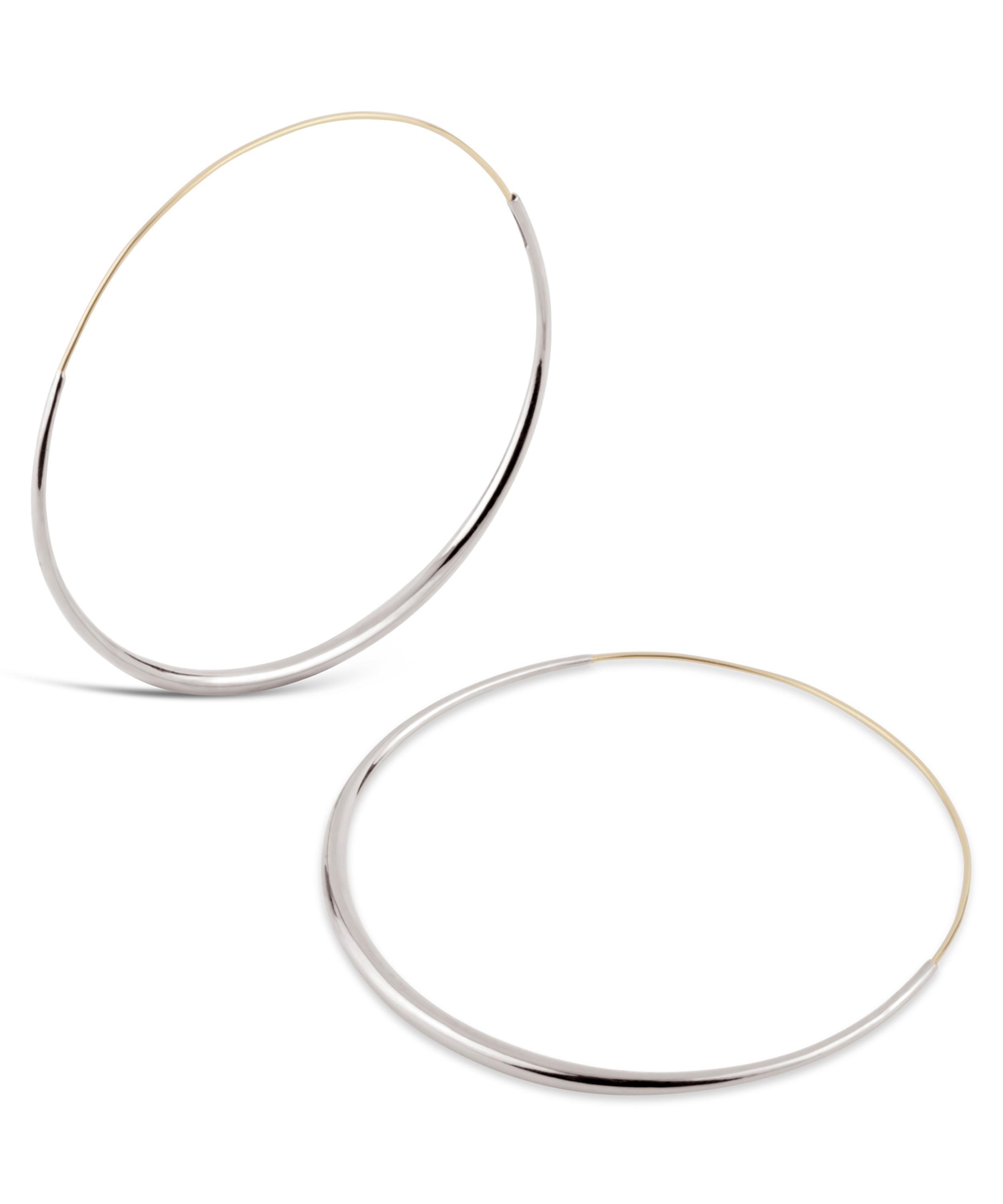 Dinny Hall - Silver Queenie Hoop Earrings image number 2