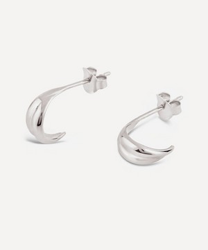Dinny Hall - Silver Twist Mini Hoop Earrings image number 0