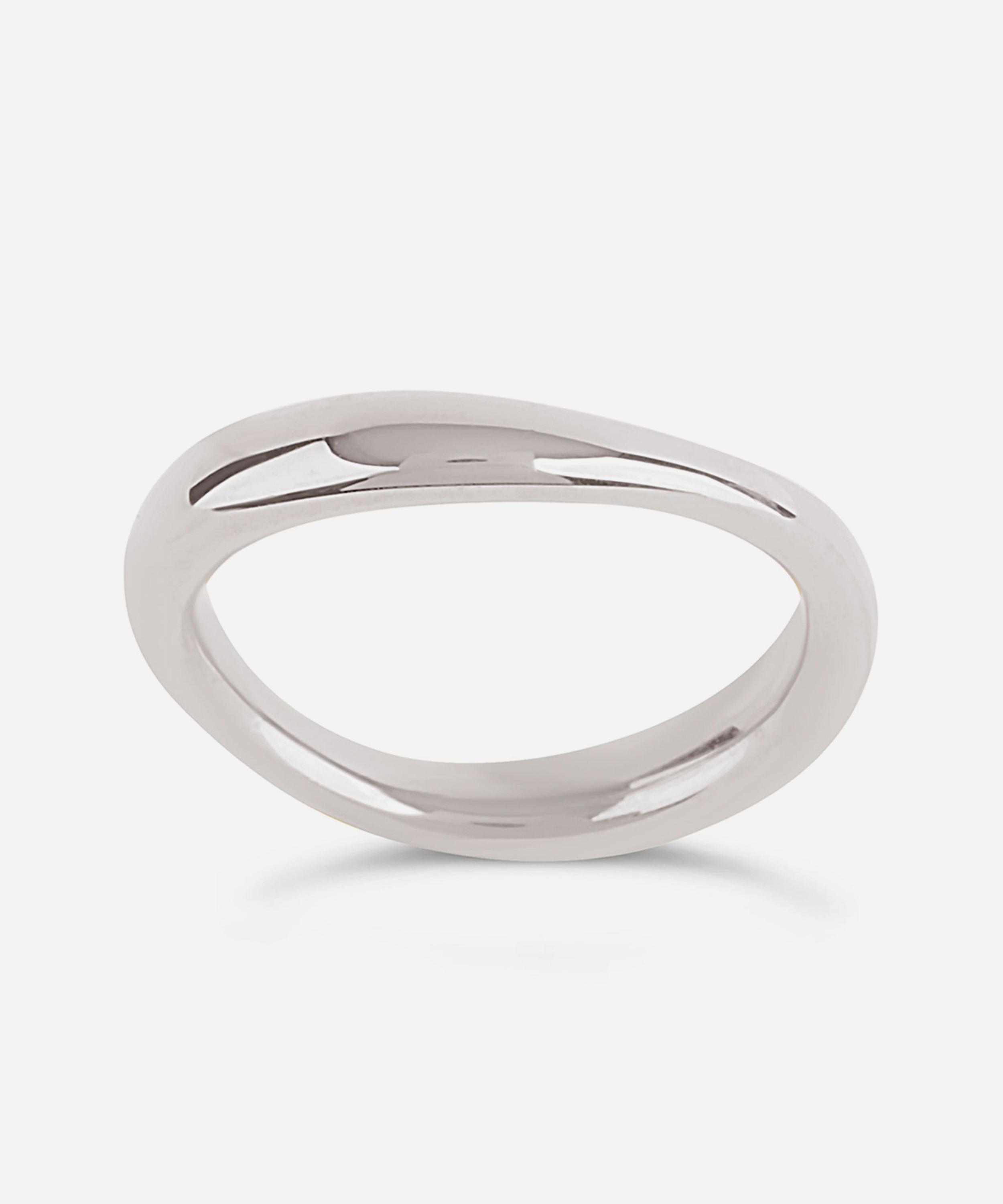 Dinny Hall - Silver Wave Stacking Ring image number 
