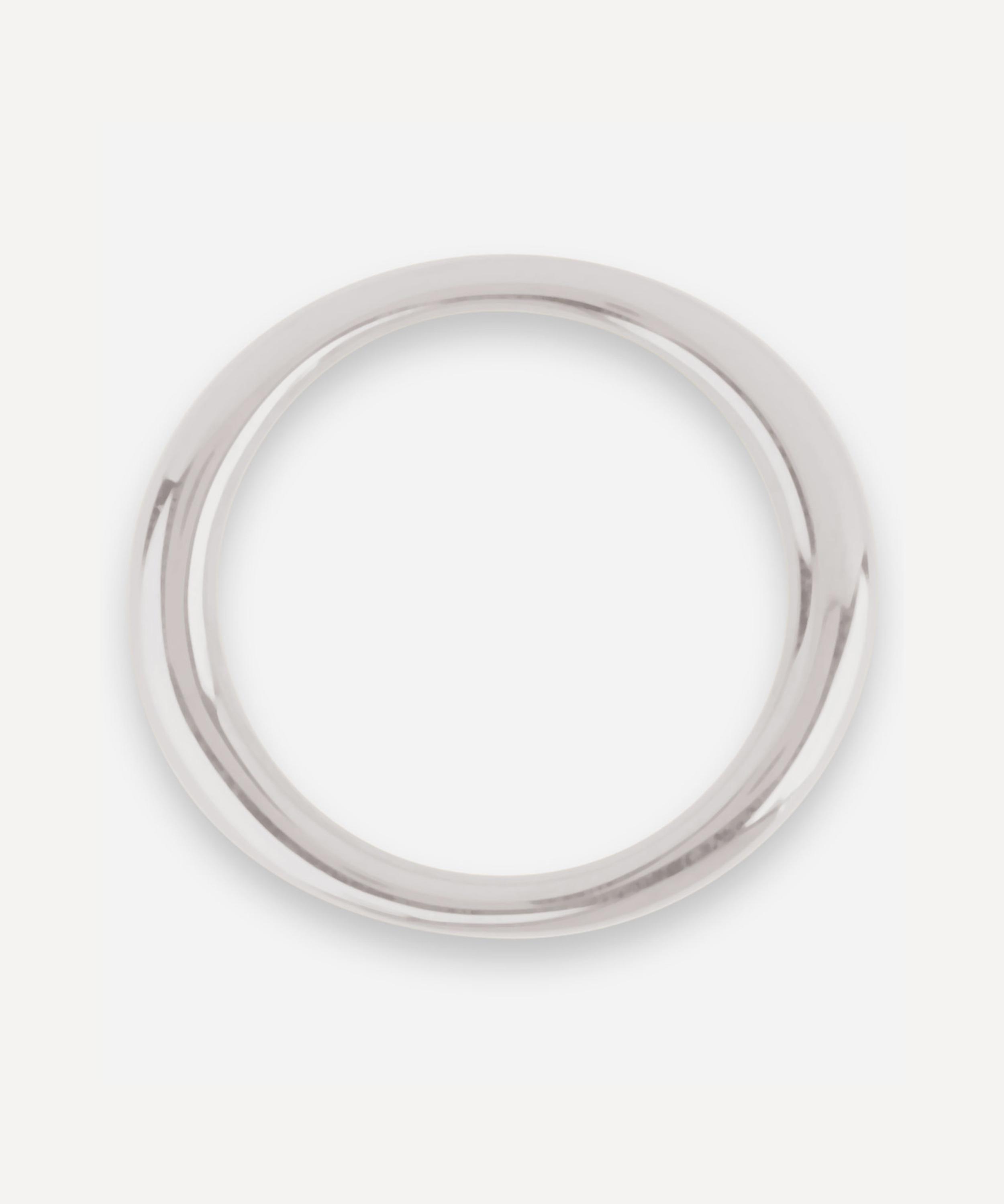 Dinny Hall - Silver Wave Stacking Ring image number 
