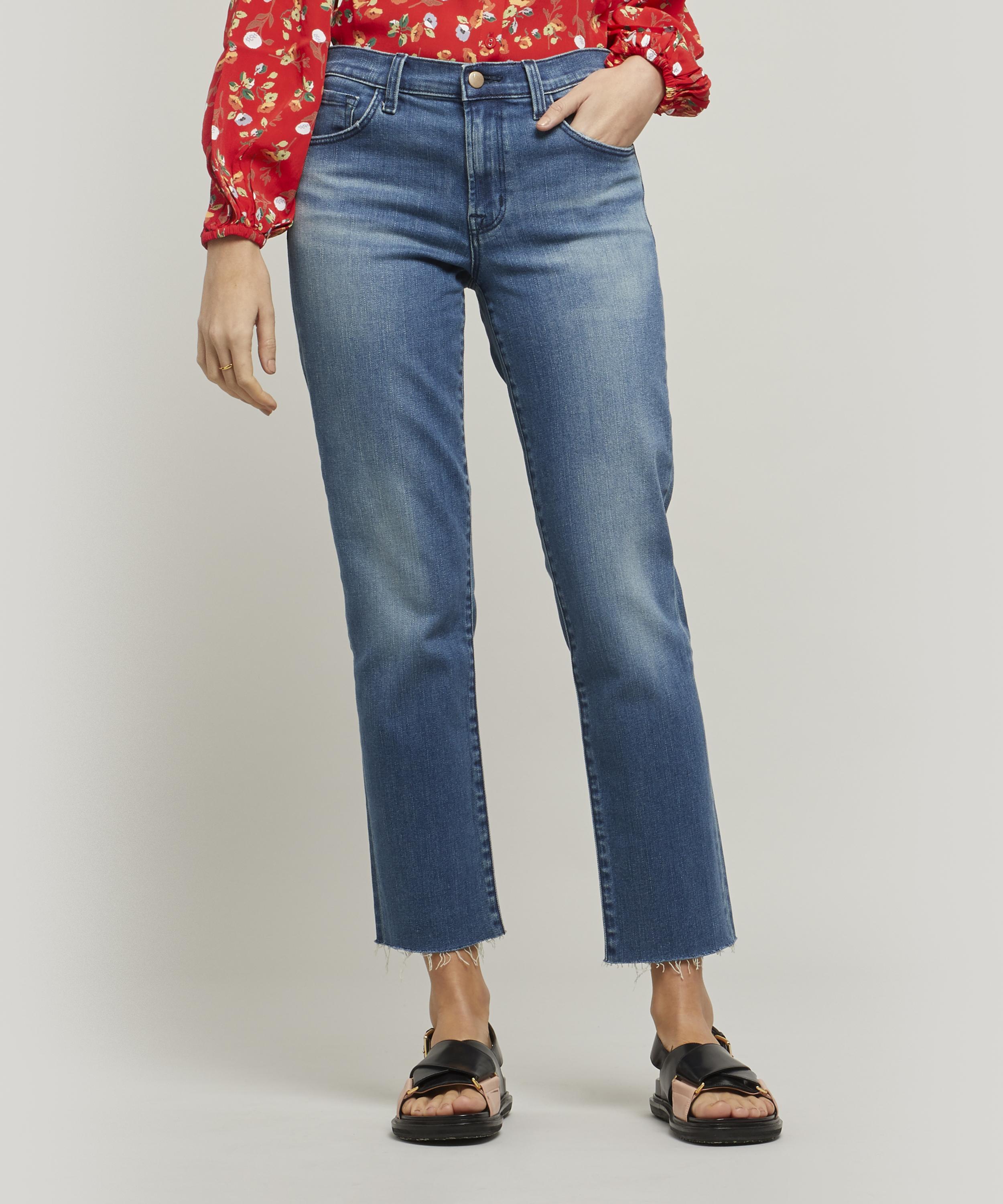 Adele Mid Rise Straight Leg Jeans Liberty