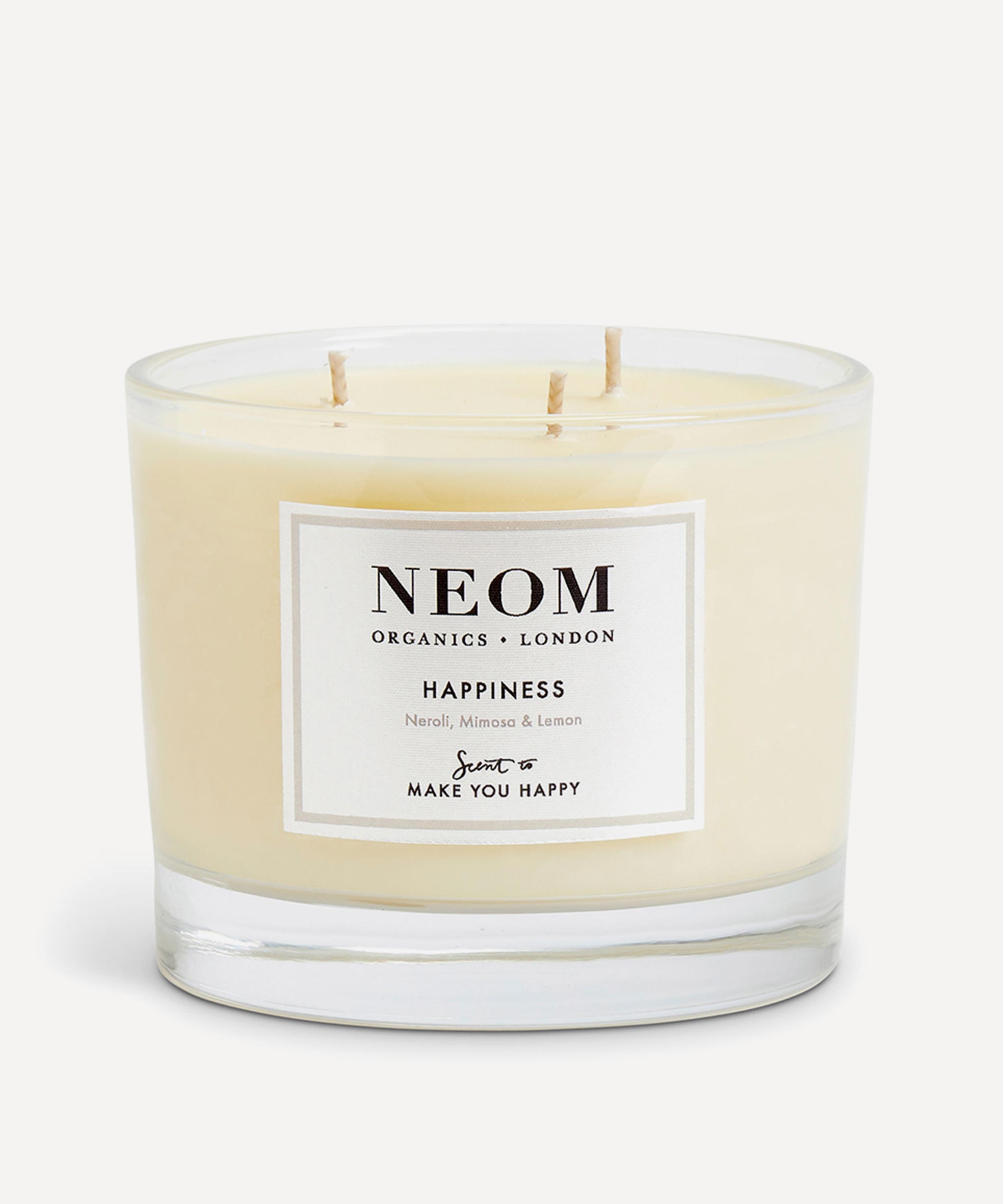 NEOM Wellbeing London - Happiness Three-Wick Scented Candle 420g image number 2