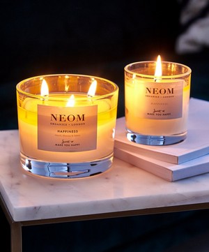 NEOM Organics - Happiness Three-Wick Scented Candle 420g image number 3