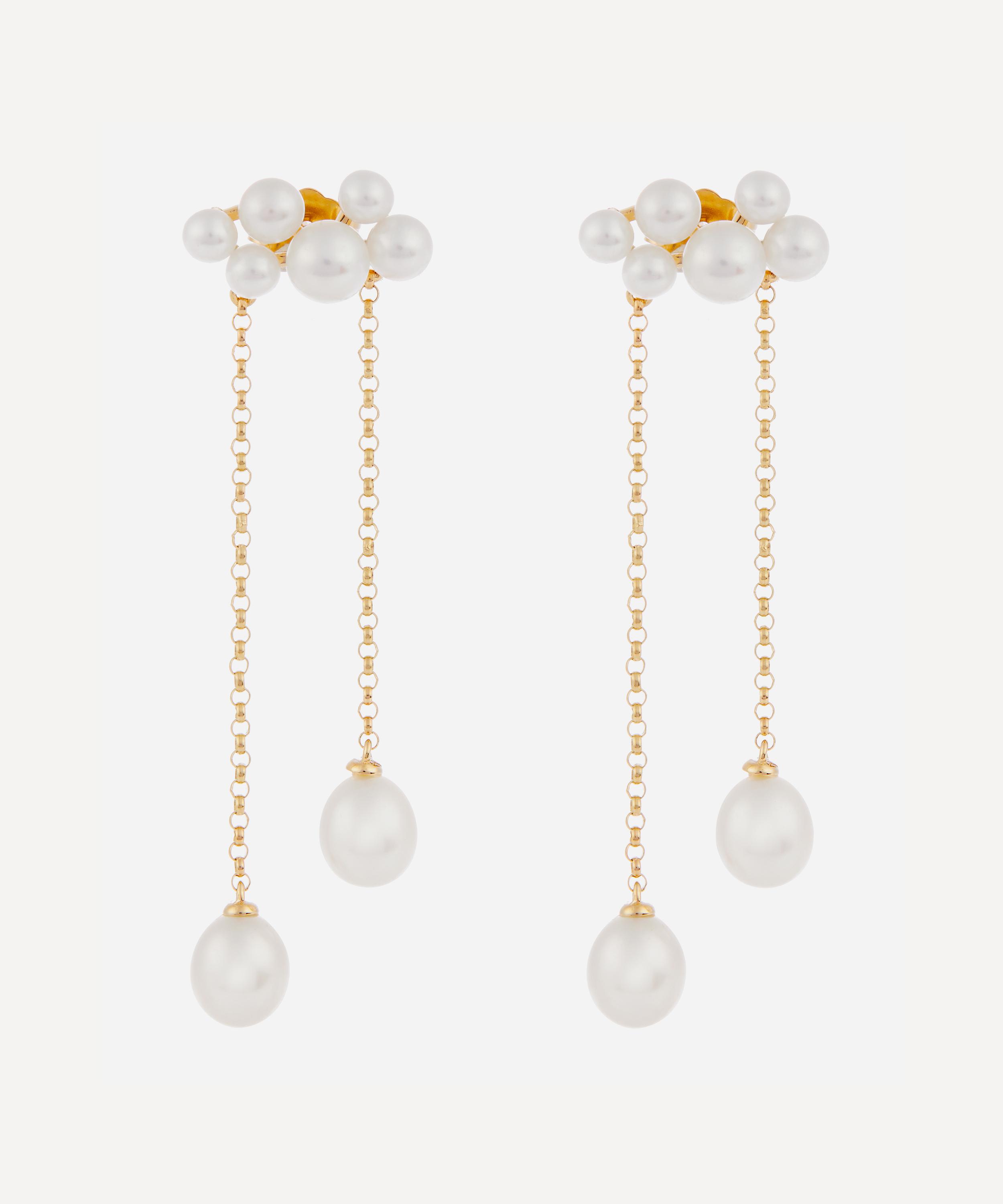 Anissa Kermiche - 14ct Gold Wuthering Heights Drop Earrings image number 0