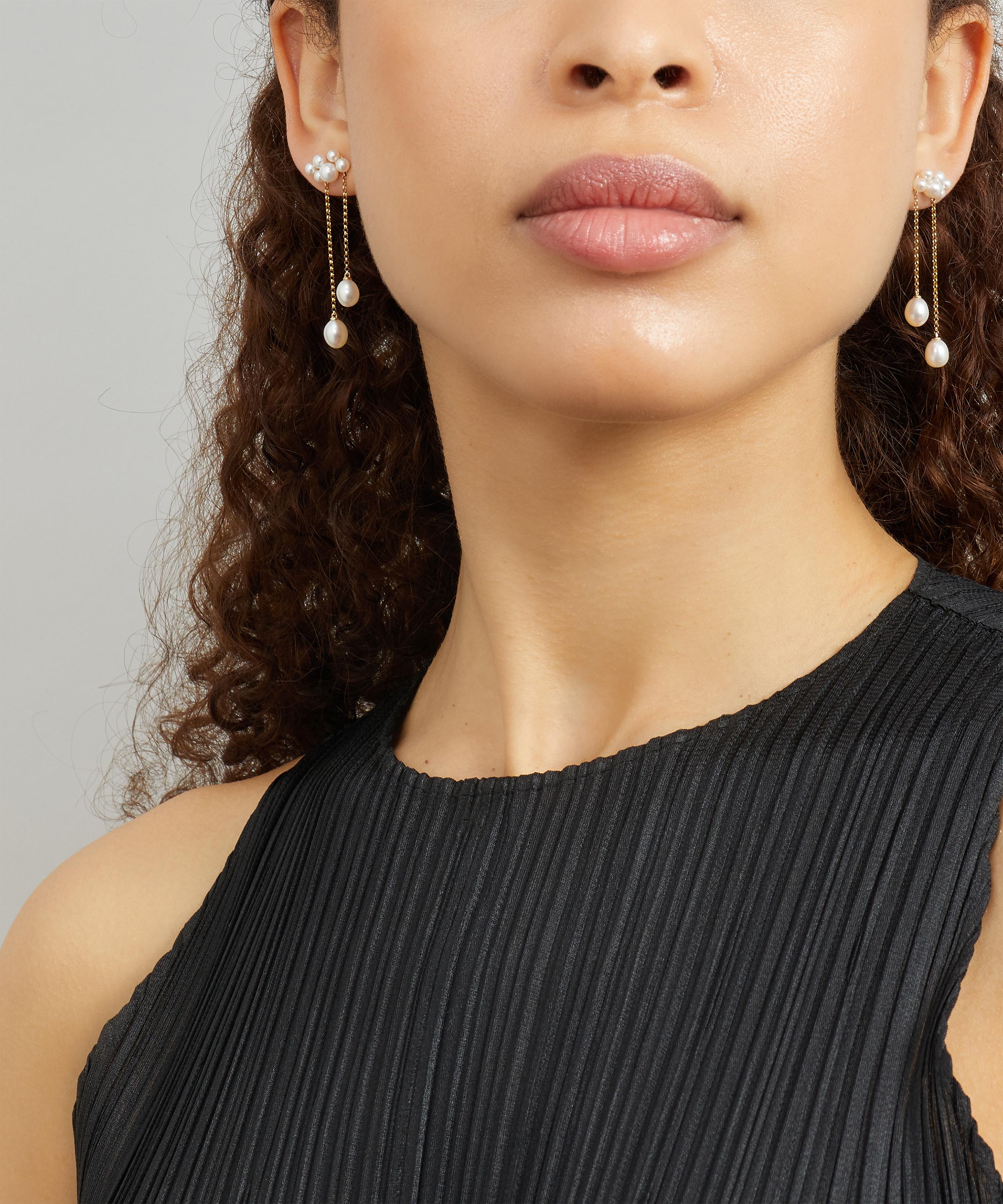 Anissa Kermiche - 14ct Gold Wuthering Heights Drop Earrings image number 1