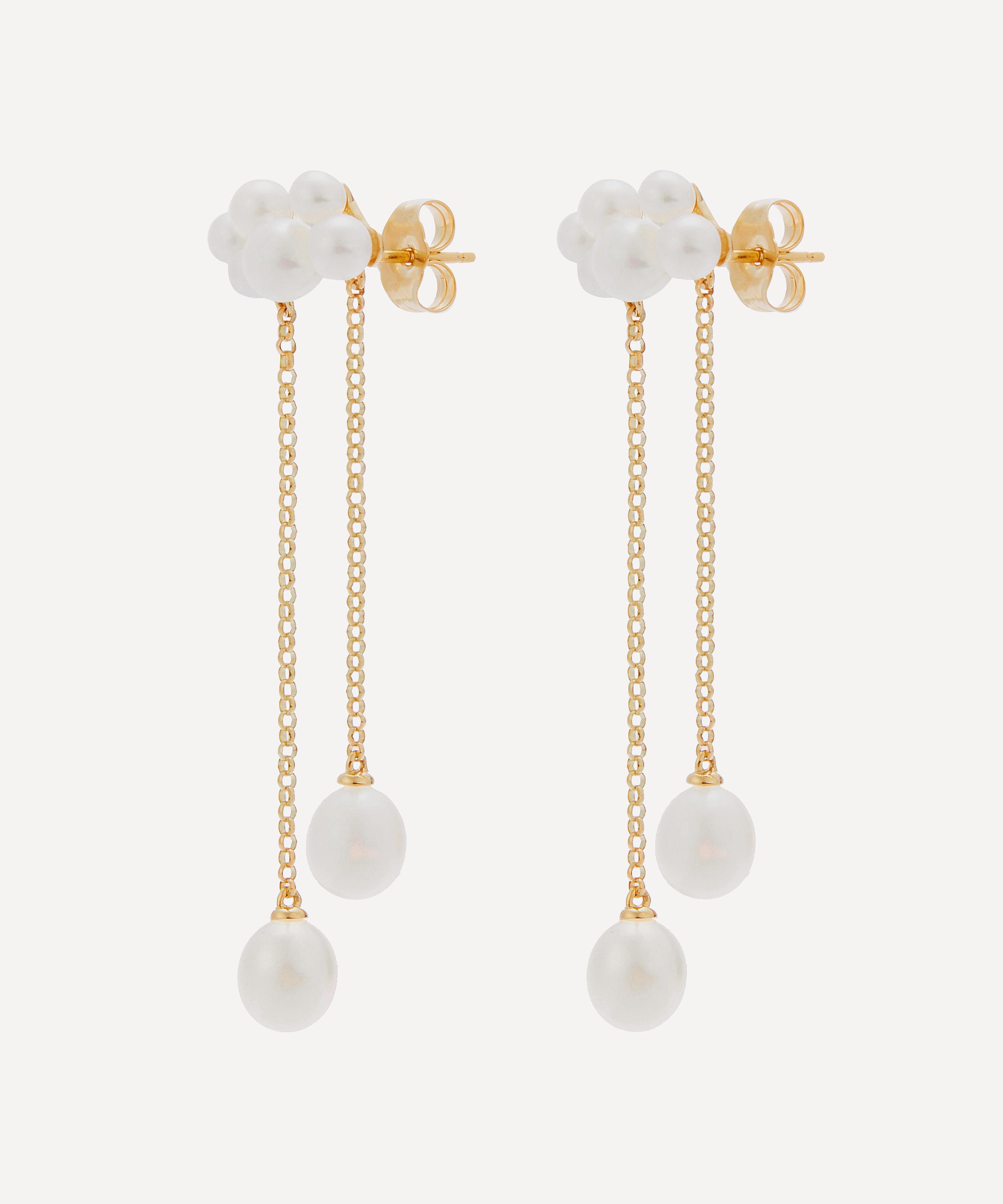 Anissa Kermiche - 14ct Gold Wuthering Heights Drop Earrings image number 2