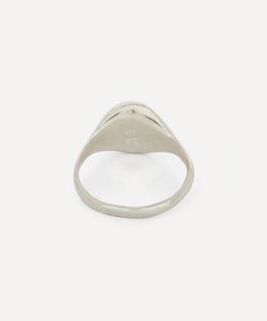 Seb Brown - Sterling Silver Happy Face Signet Ring image number 3