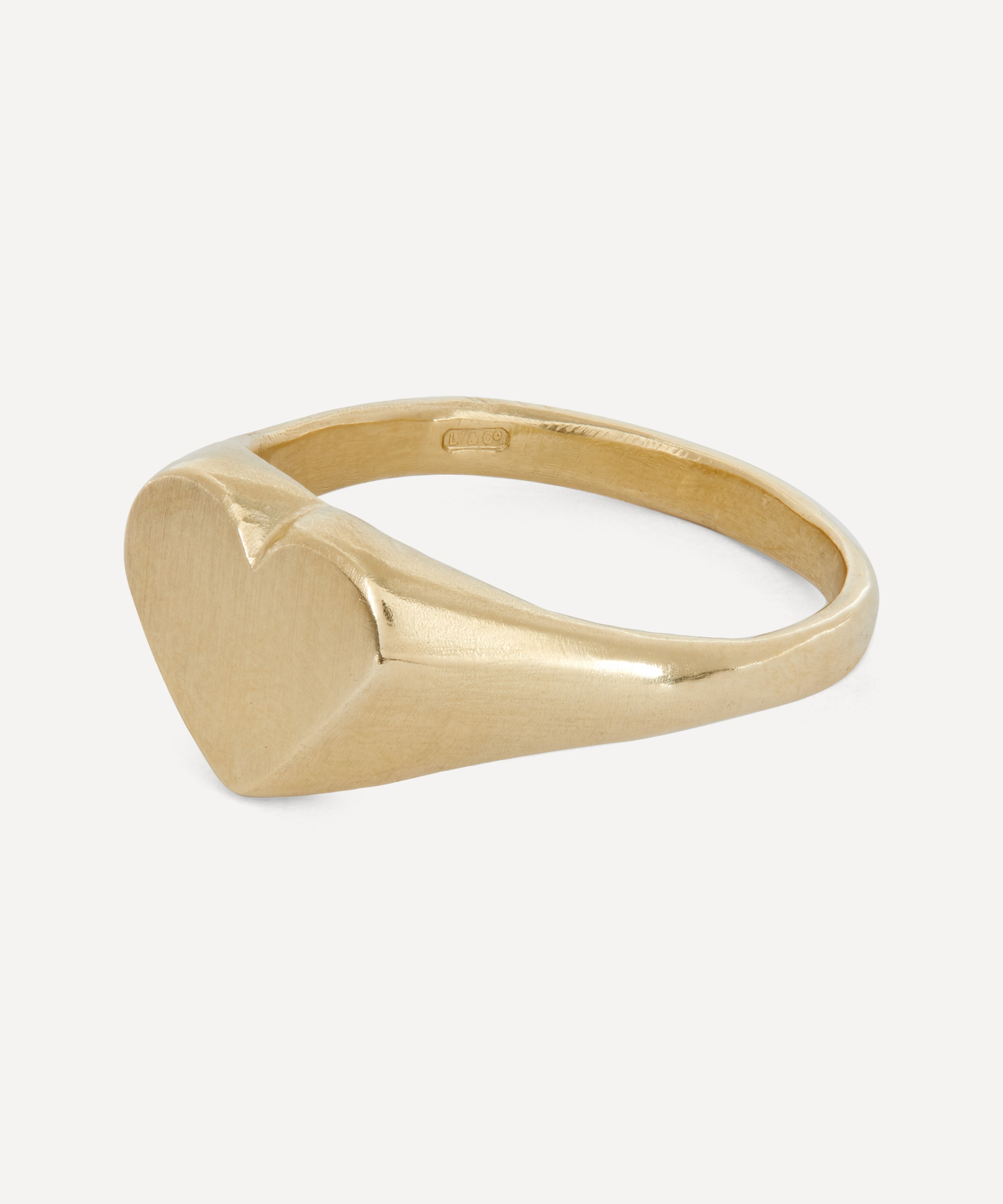 Seb Brown - 9ct Gold Heart Signet Ring image number 2