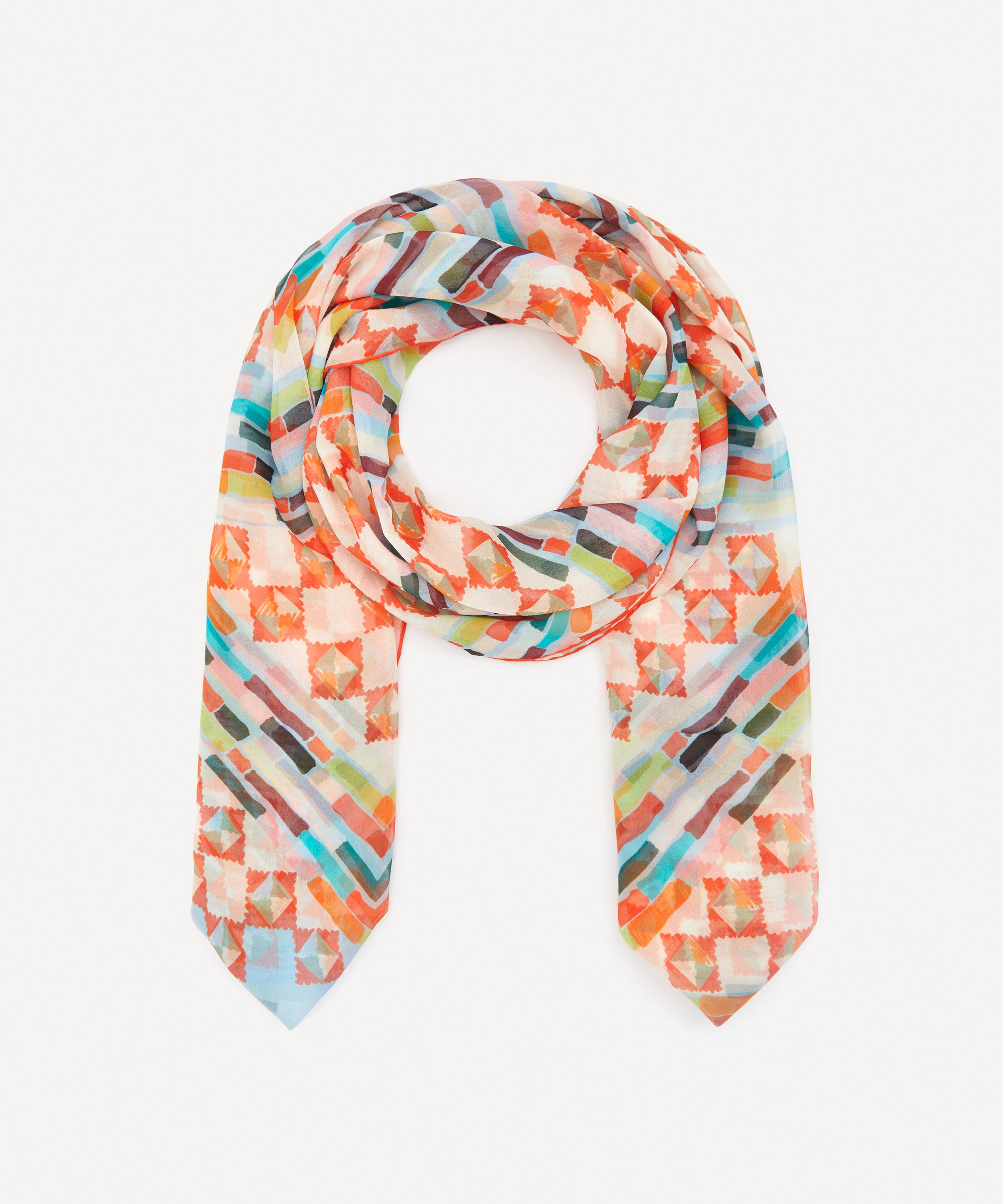 thick silk scarf