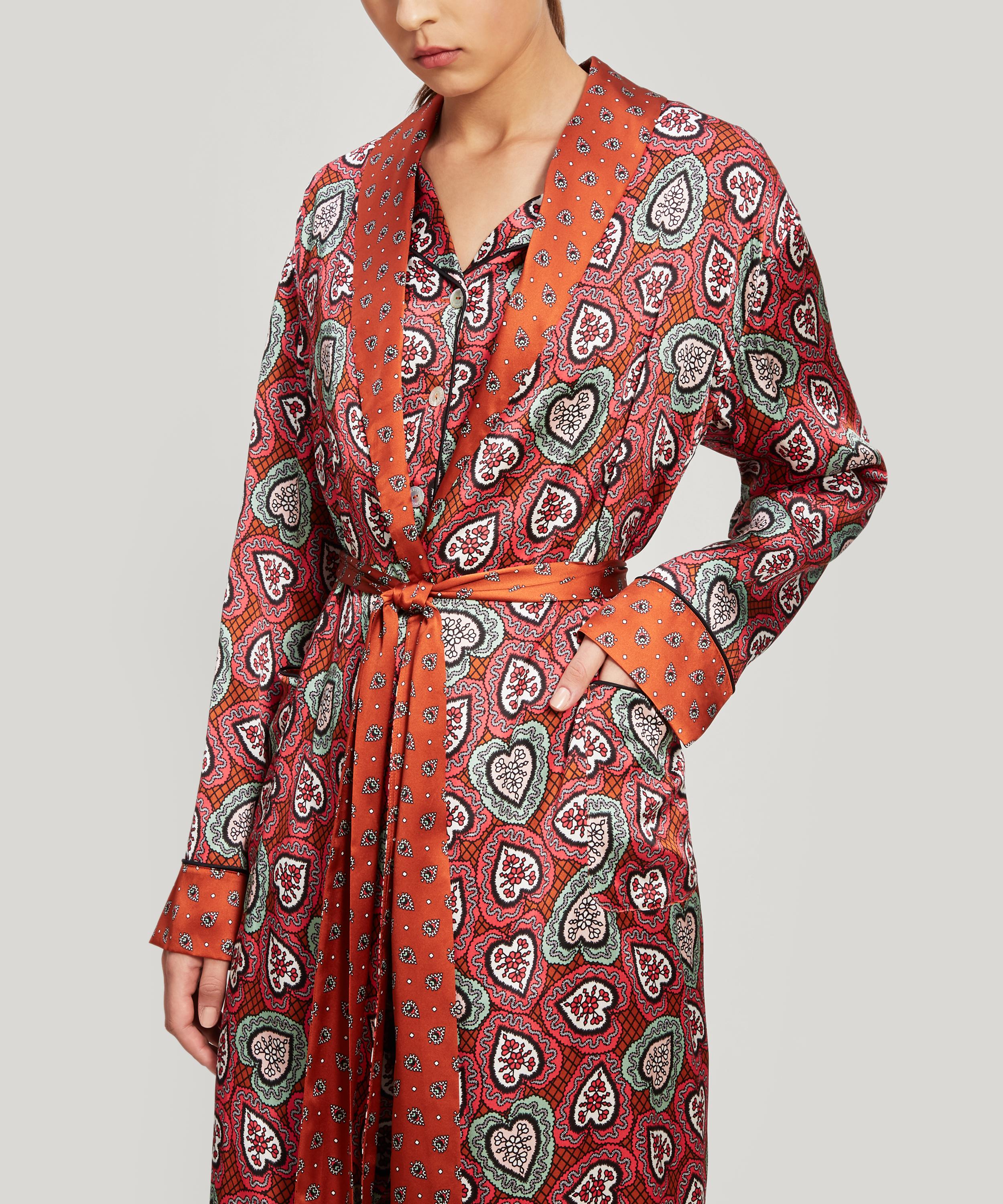 Silk charmeuse outlet robe