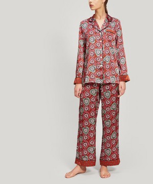 Liberty - Love Lace and Thorington Silk Charmeuse Pyjama Set image number 0