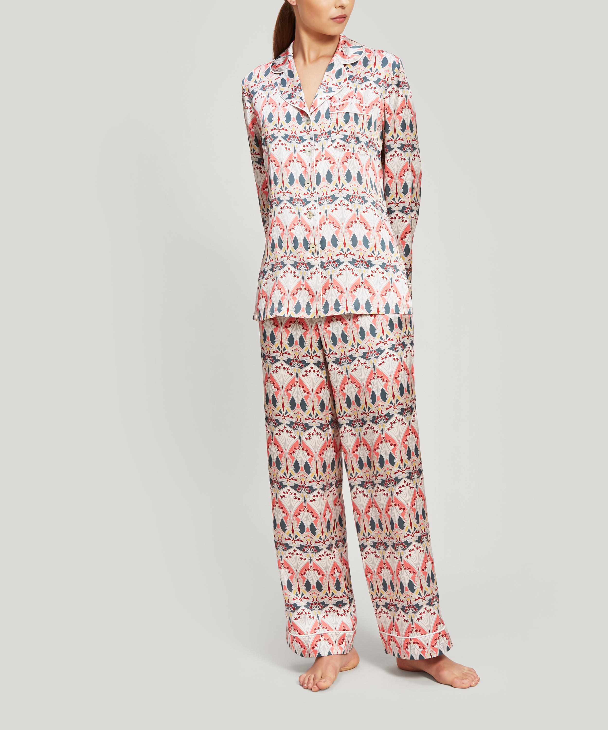 Liberty - Ianthe Star Silk Charmeuse Pyjama Set image number 