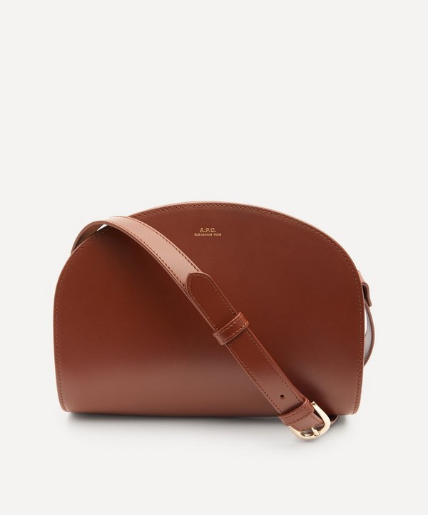 A.P.C. - Leather Demi-Lune Bag image number null