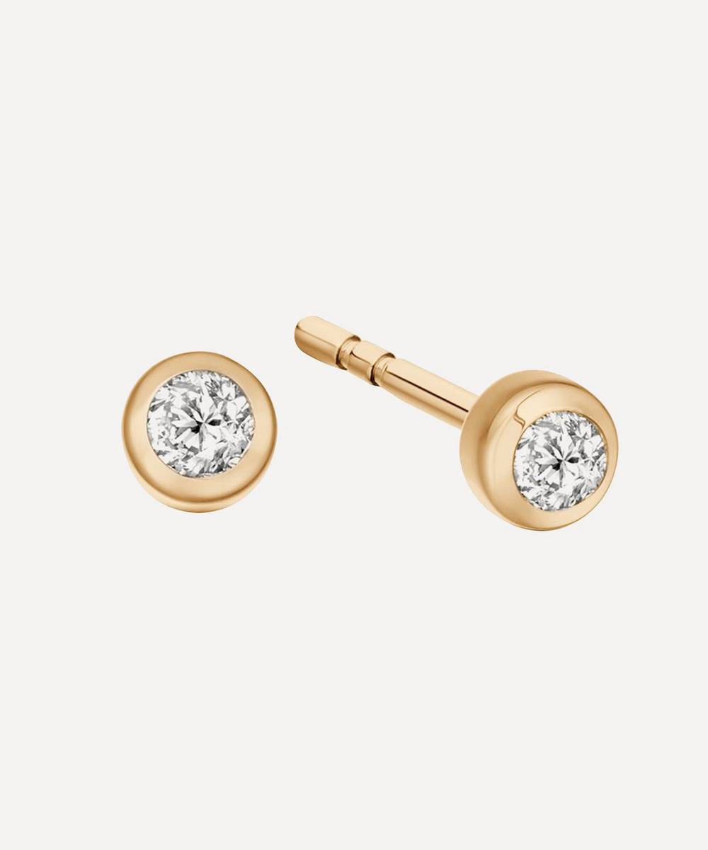 Astley Clarke - Gold Mini Icon Nova Diamond Stud Earrings