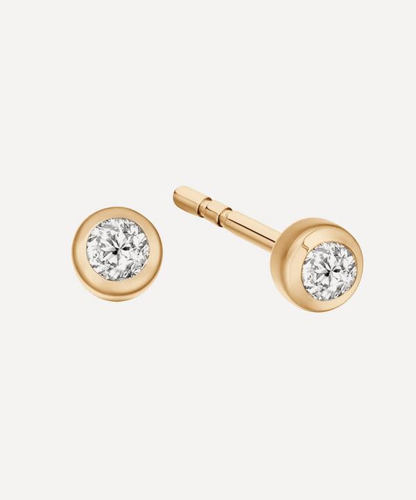 Astley Clarke - Gold Mini Icon Nova Diamond Stud Earrings image number null