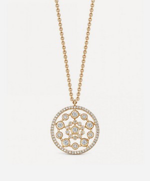 Astley Clarke - Gold Medium Icon Nova Diamond Pendant Necklace image number 0