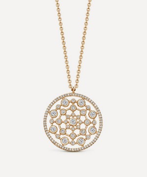 Astley Clarke - Gold Large Icon Nova Diamond Pendant Necklace image number 0