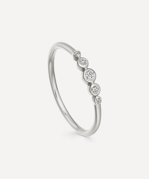 Astley Clarke - White Gold Mini Icon Nova Diamond Ring image number null