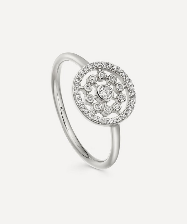 Astley Clarke - White Gold Medium Icon Nova Diamond Ring image number null