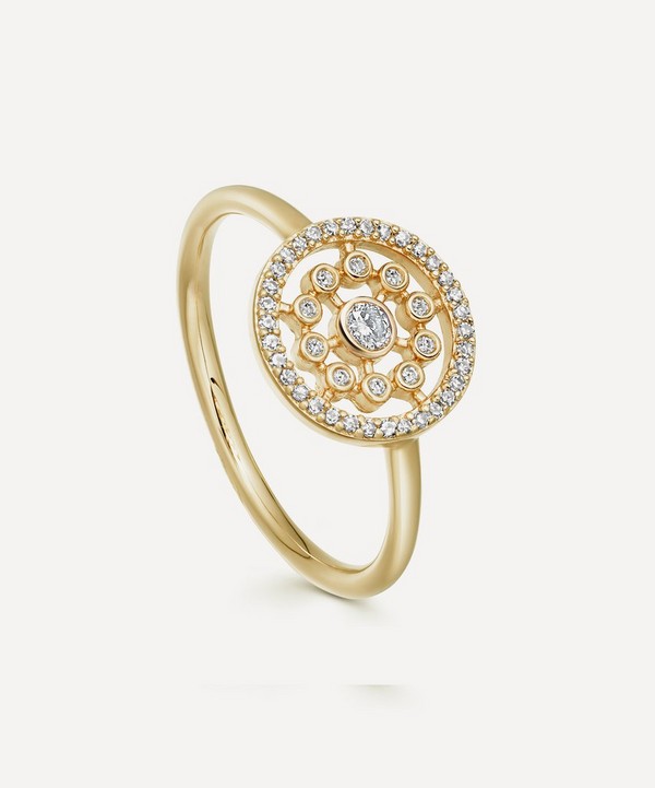 Astley Clarke - Gold Medium Icon Nova Diamond Ring image number null