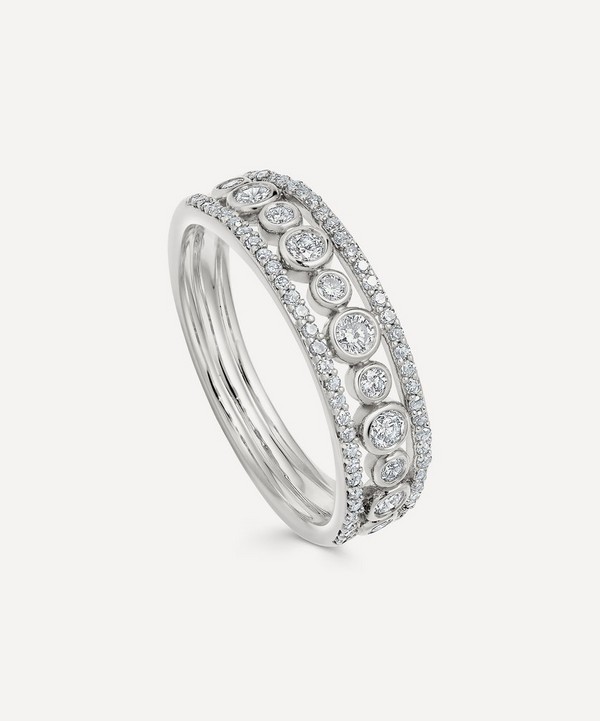 Astley Clarke - 14ct White Gold Triple Icon Nova Diamond Ring