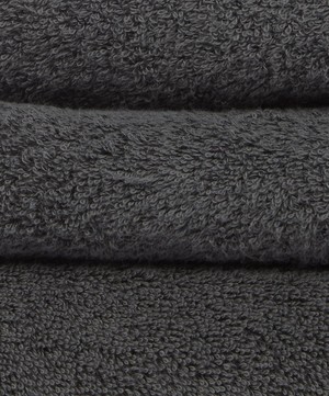 Tekla - Organic Cotton Hand Towel in Charcoal Grey image number 3