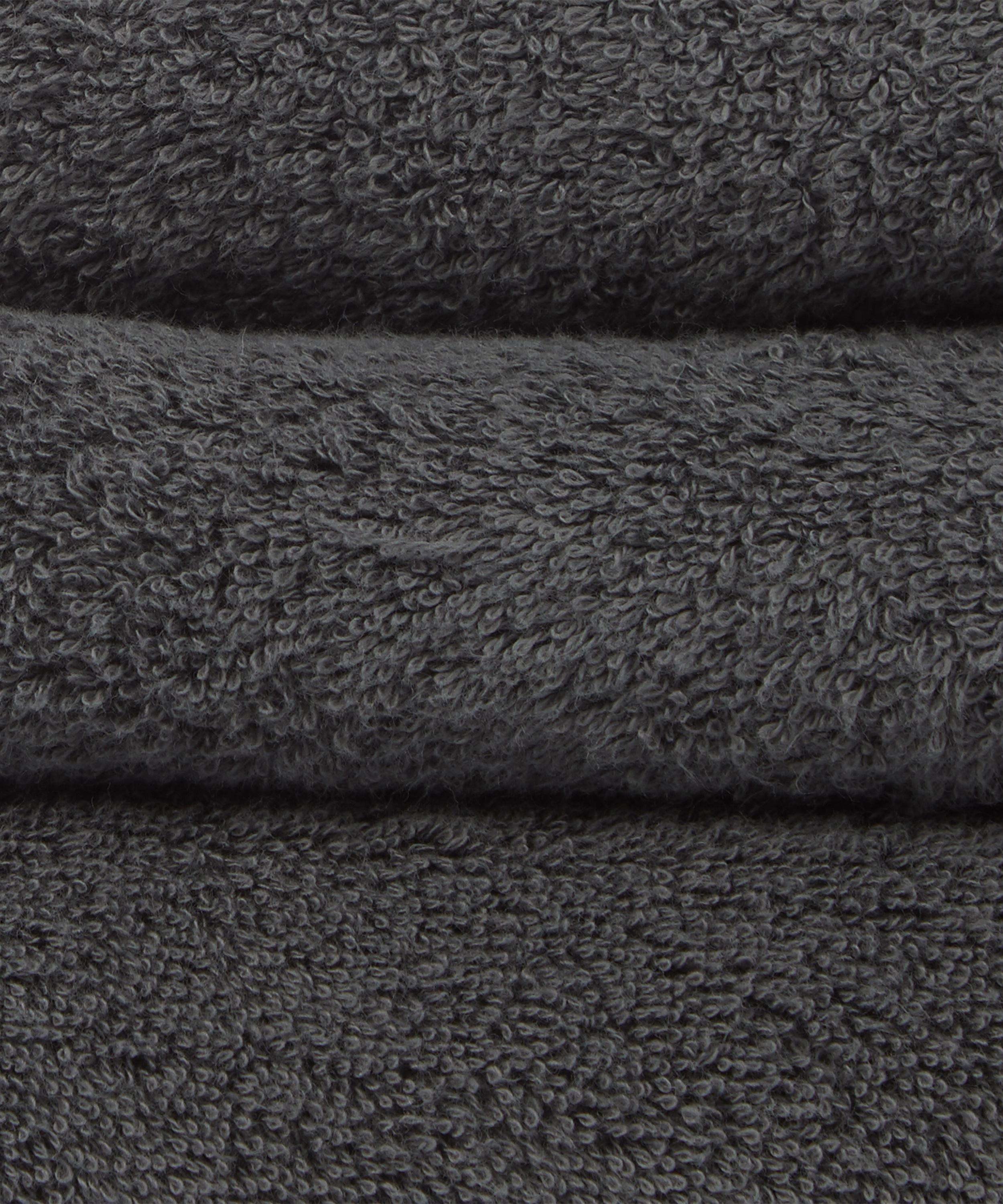 Tekla - Organic Cotton Hand Towel in Charcoal Grey image number 3