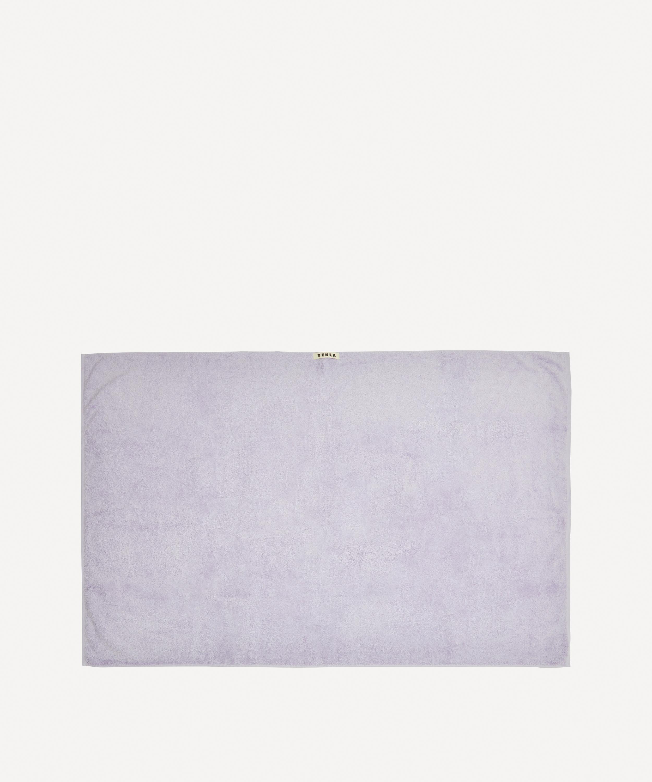 Tekla Organic Cotton Bath Sheet in Lavender Liberty
