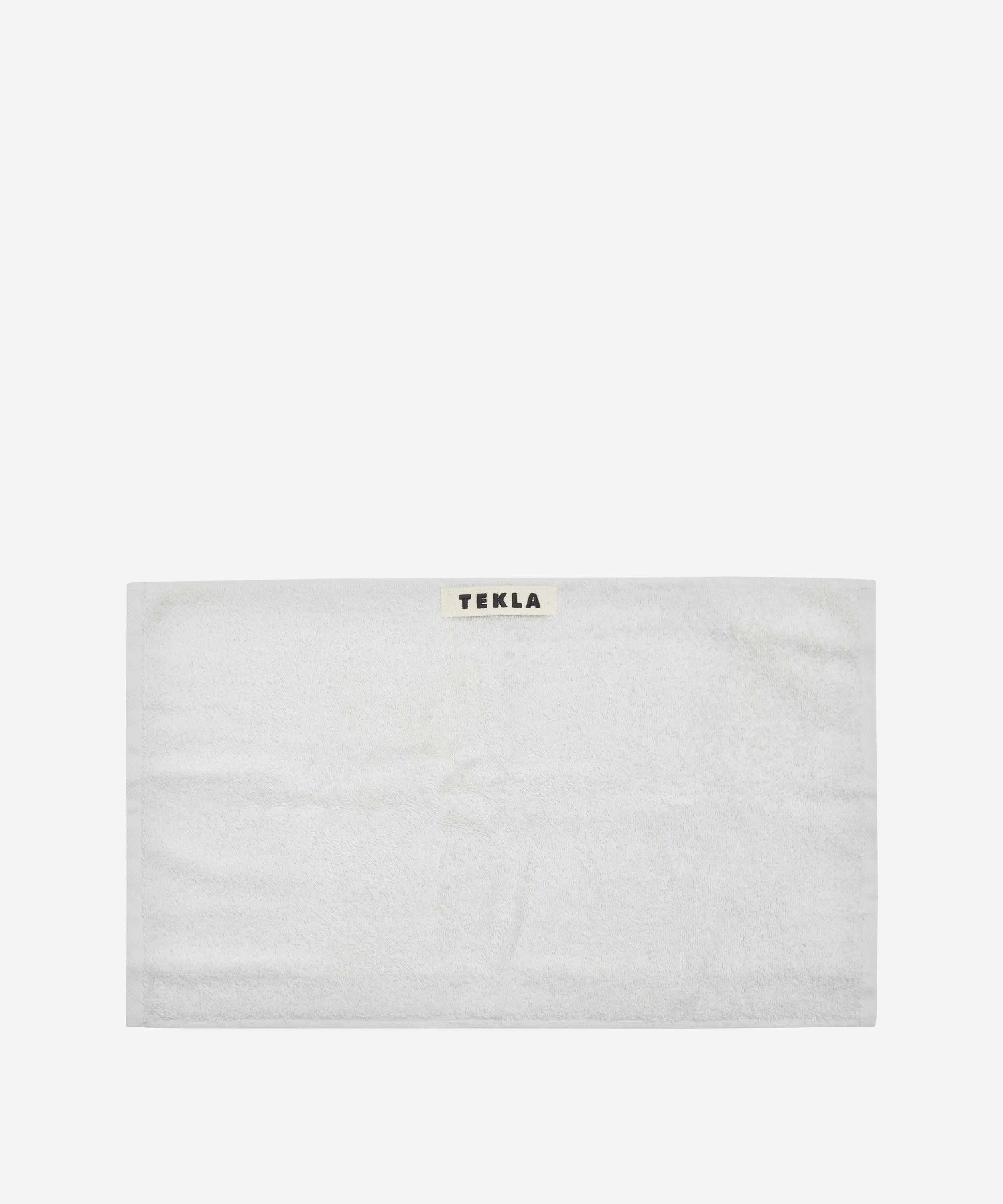 Shop Tekla Organic Cotton Washcloth In Lunar Rock