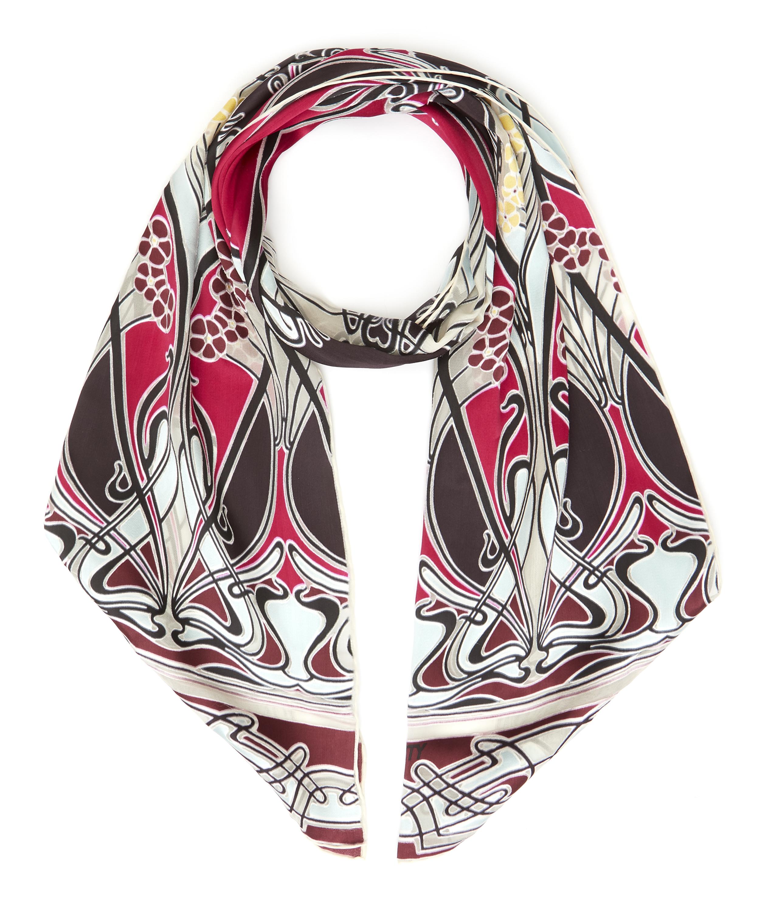 Liberty - Ianthe 70 x 180cm Silk Devore Scarf image number 1