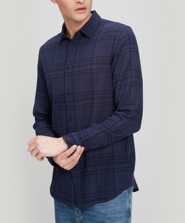 Folk - Orb Check Crepe Cotton Shirt image number null