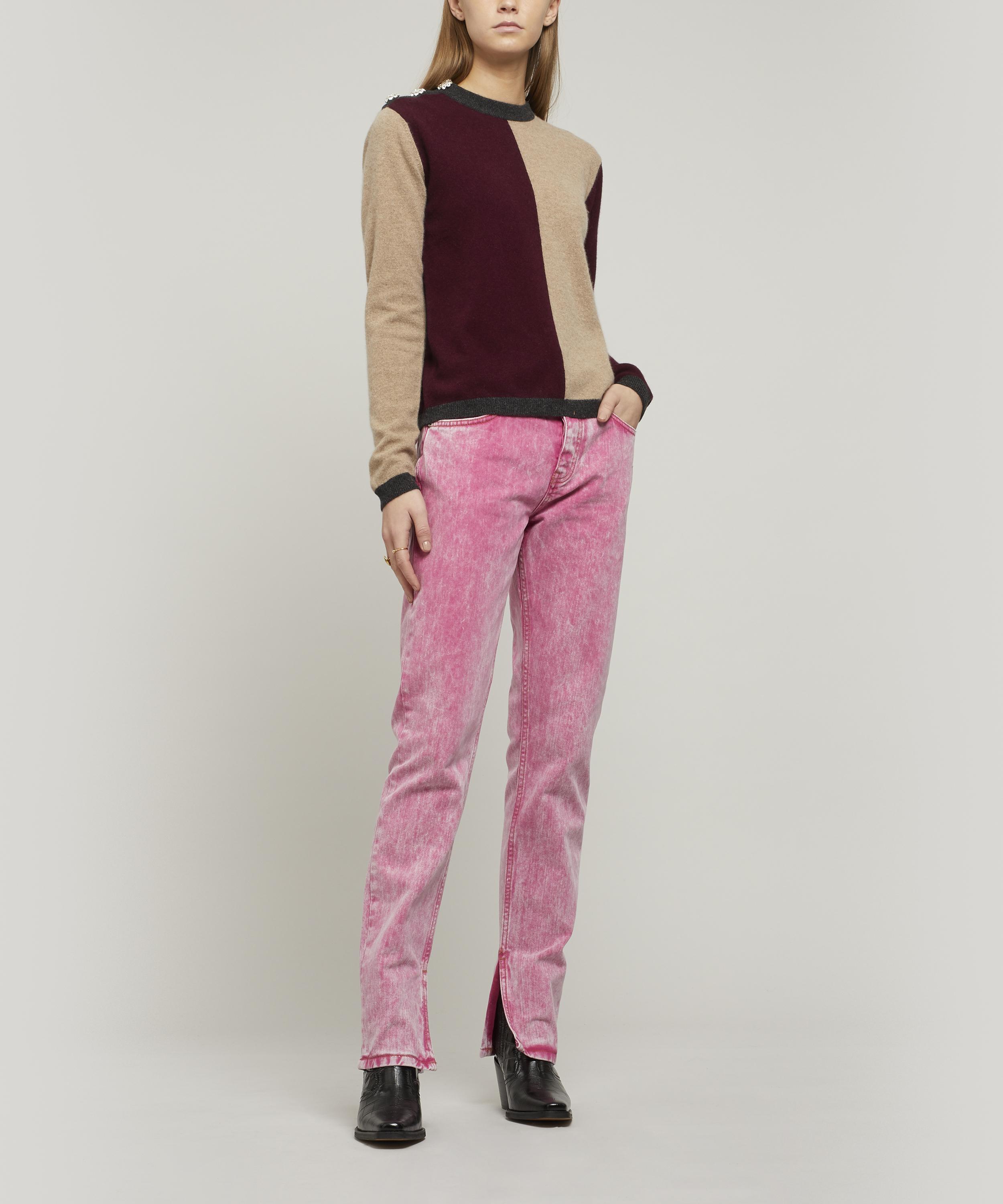 ganni slit pants