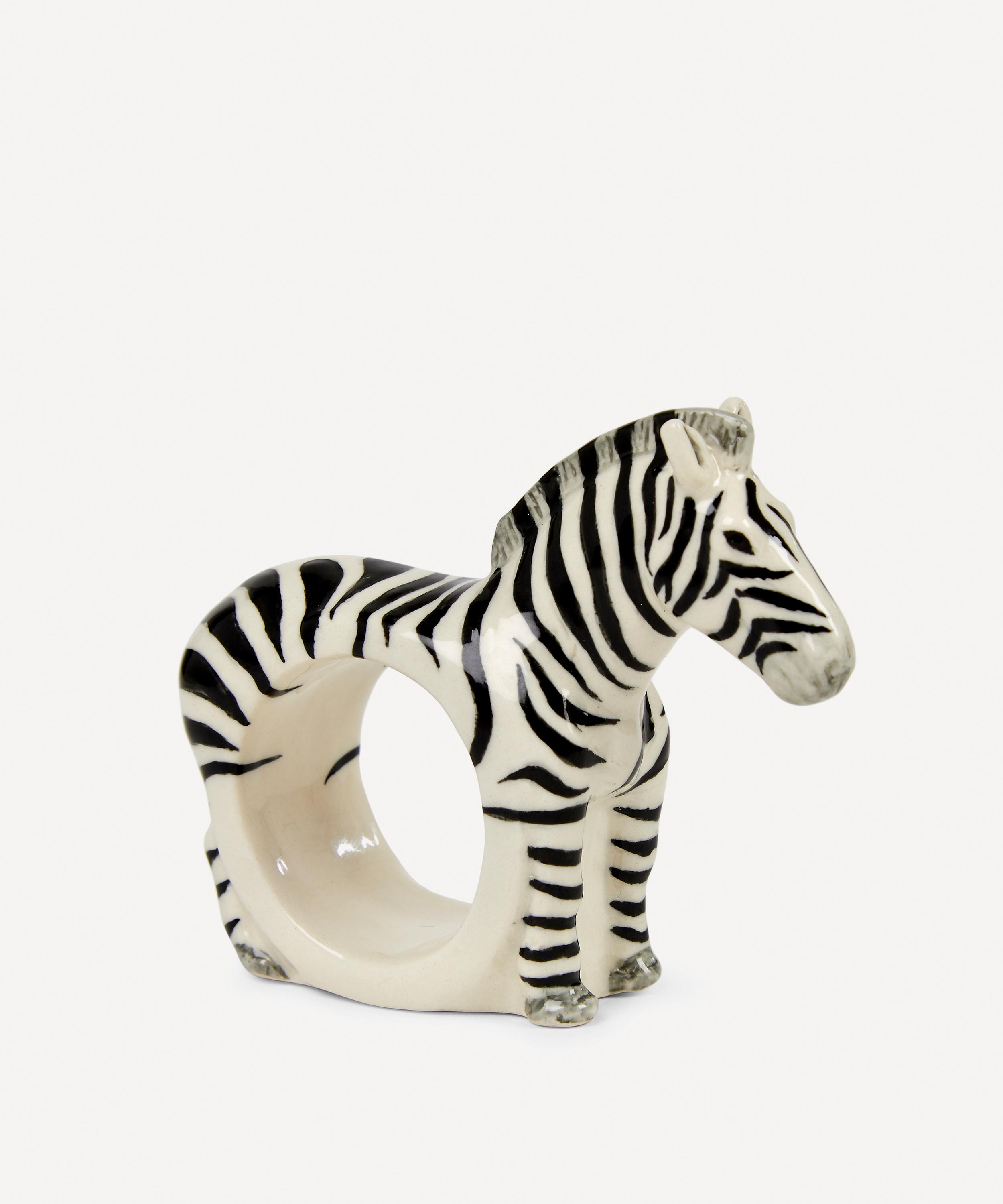 Quail - Zebra Napkin Ring image number 0