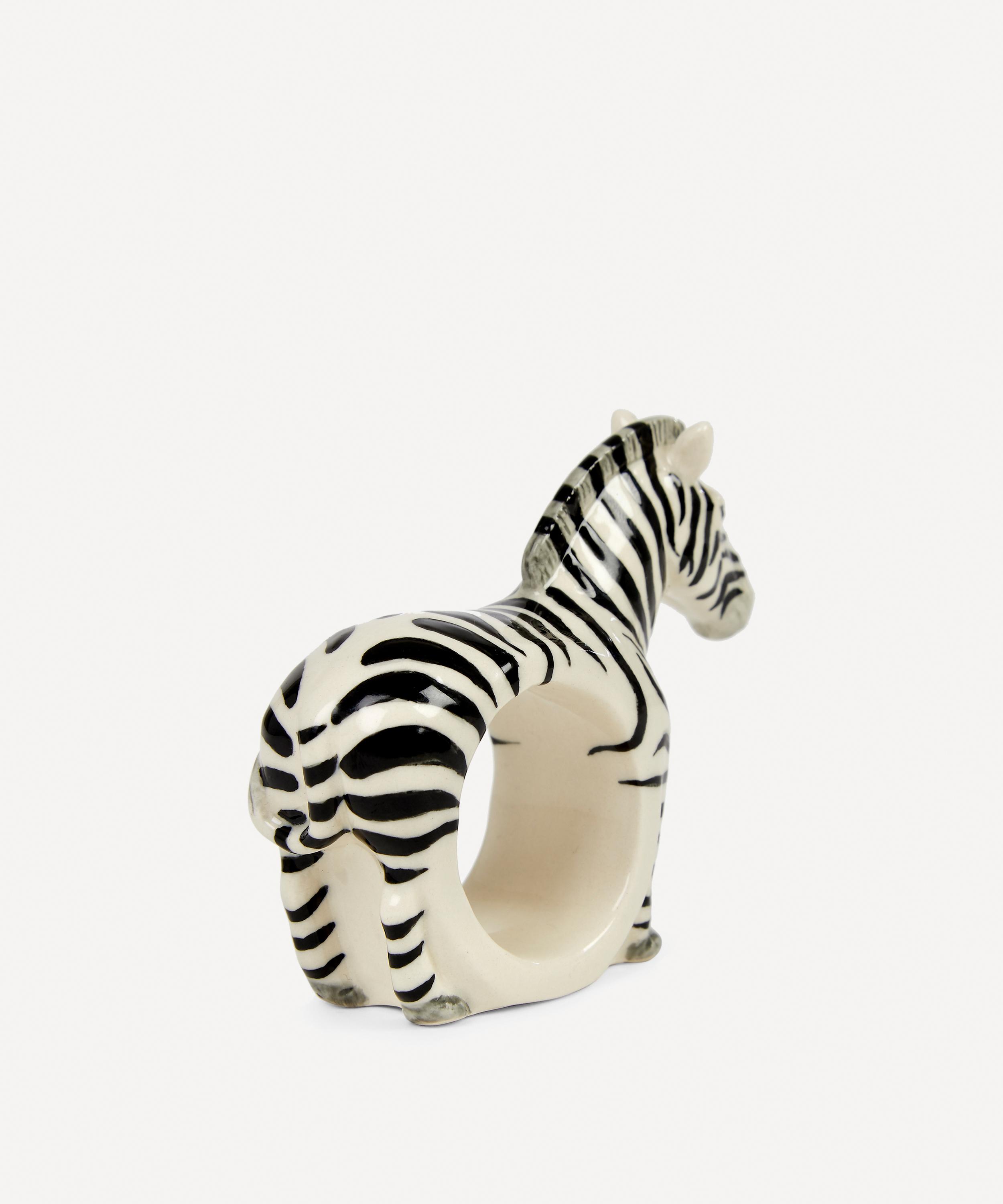 Quail - Zebra Napkin Ring image number 2