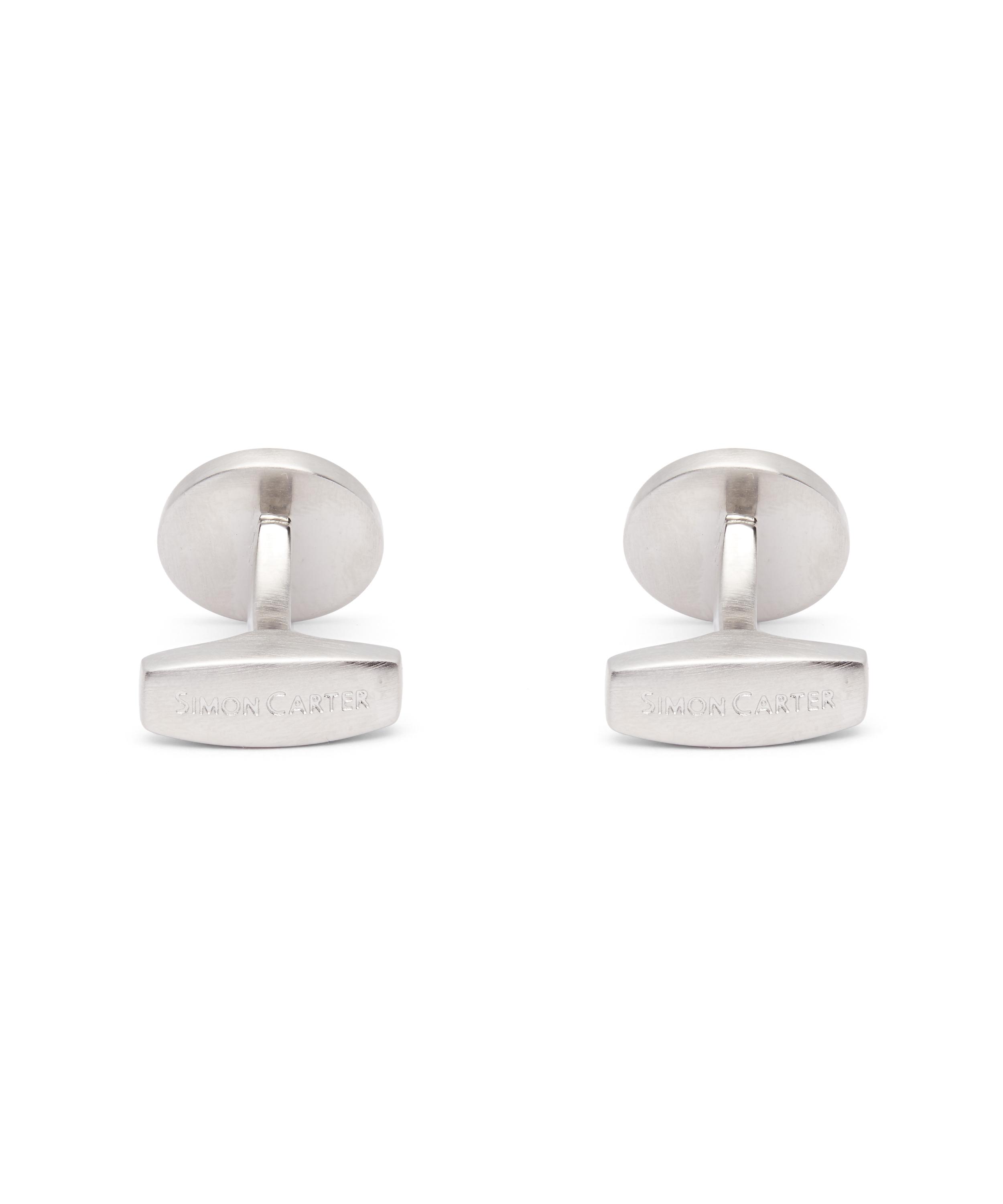 Simon Carter - Stained Glass Enamel Rose Cufflinks image number 2